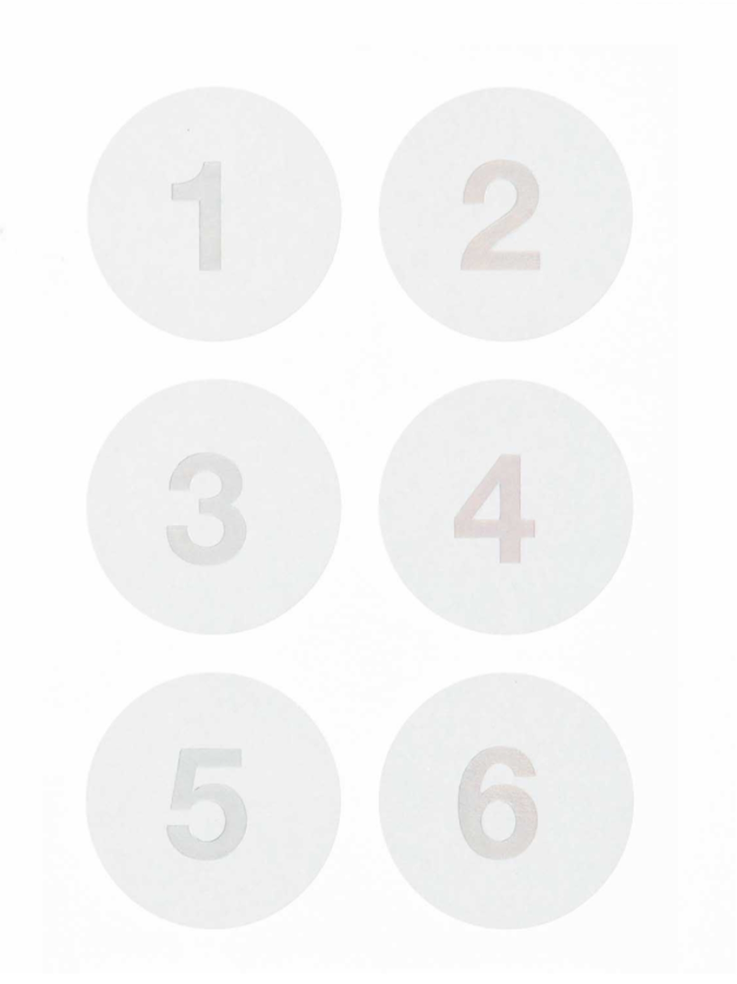 Adventskalender Sticker - Weiß / Silber Adventskalender Sticker - Weiß / Silber