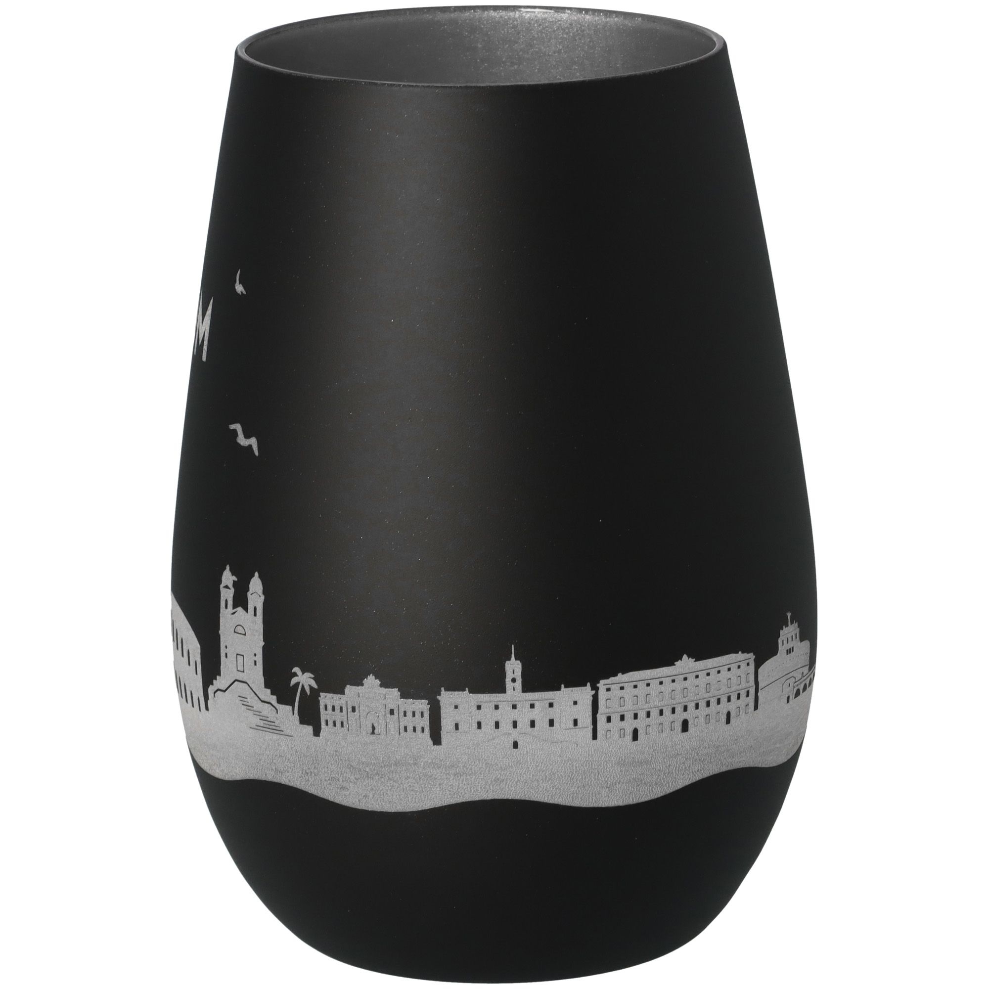 Windlicht Skyline Rom Schwarz/Silber Töpferei, Krug, Vase