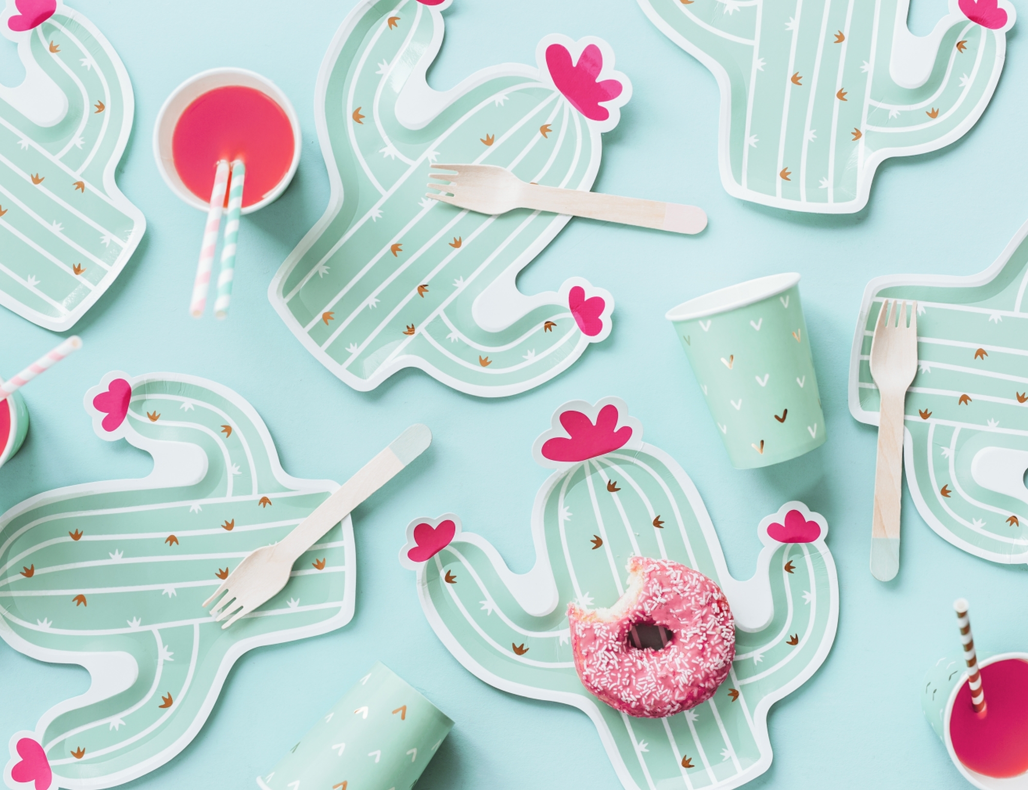 Kaktus - 6 Pappteller Kaktus - 6 Pappteller