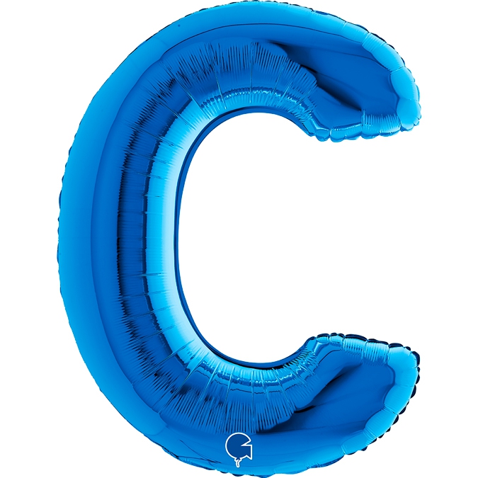 Folienballon Buchstabe C Blau 100cm Folienballon Buchstabe C Blau 100cm