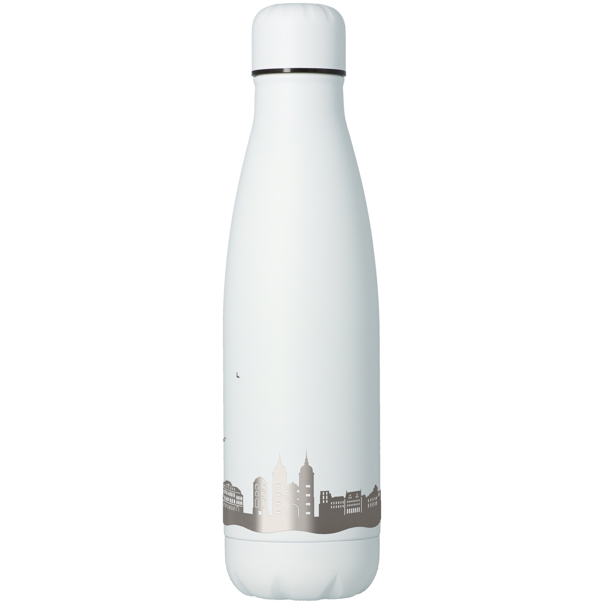 e15adddf69073a2527dcbc0a6ec4d3d1c5a62af8 Trinkflasche Skyline Heidelberg Weiß 500ml