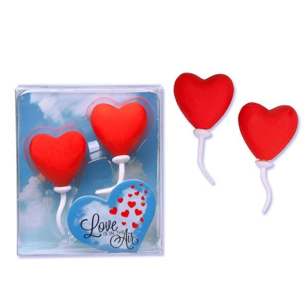 Love is in the Air - Herzballon Radierer-Set Love is in the Air - Herzballon Radierer-Set