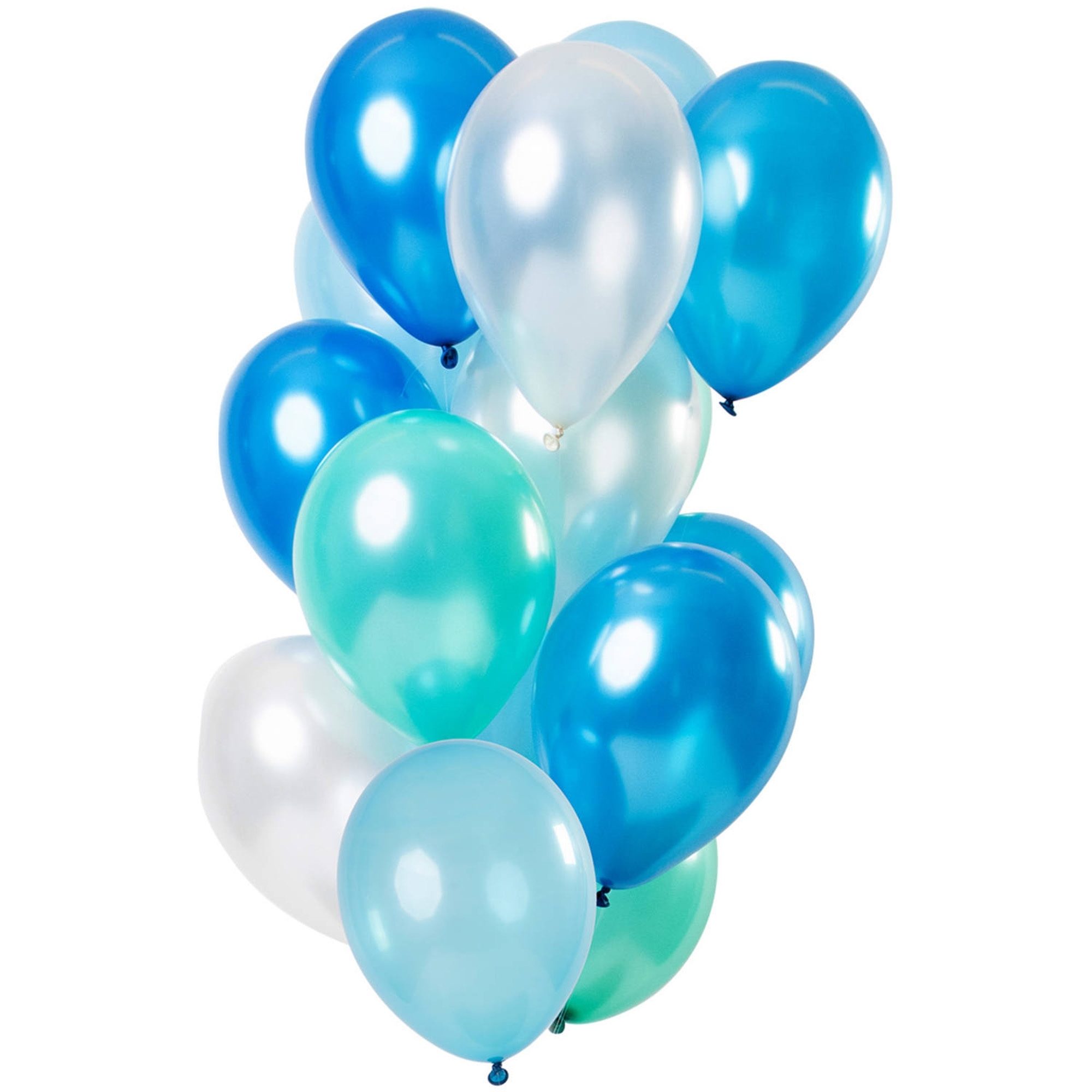 15 Latexballons im Set "Blue Azure" Ø 33cm 15 Latexballons im Set "Blue Azure" Ø 33cm