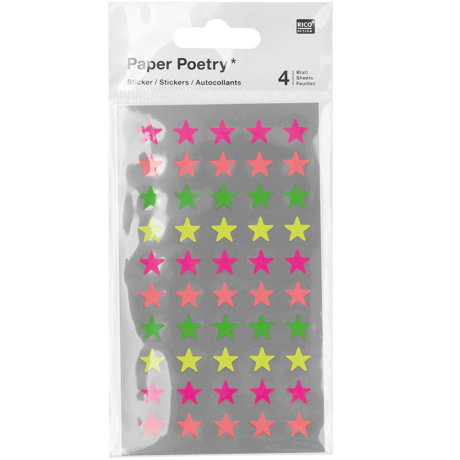 Sticker "Neon - Sterne", klein