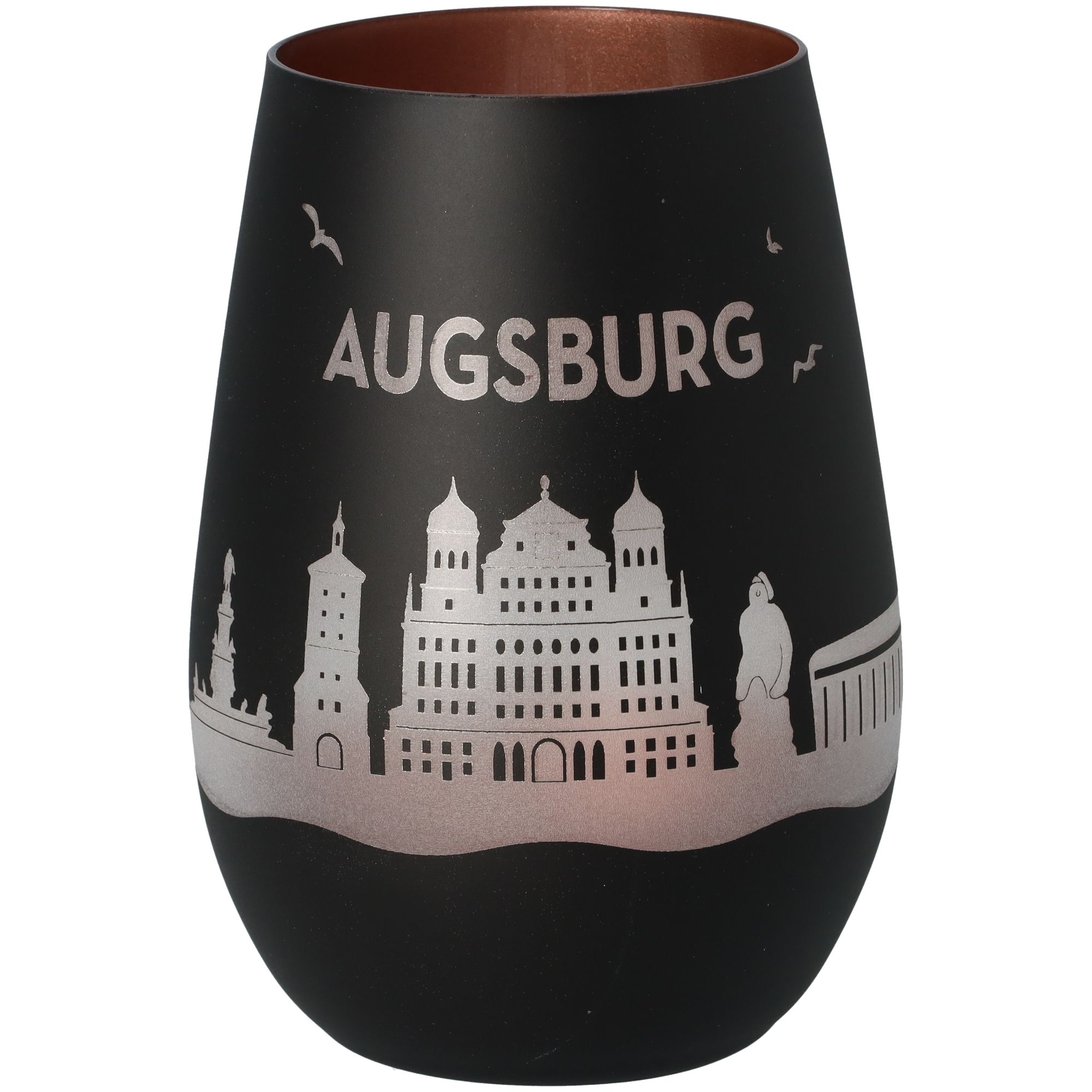 Windlicht Skyline Augsburg Schwarz/Bronze Windlicht Skyline Augsburg Schwarz/Bronze