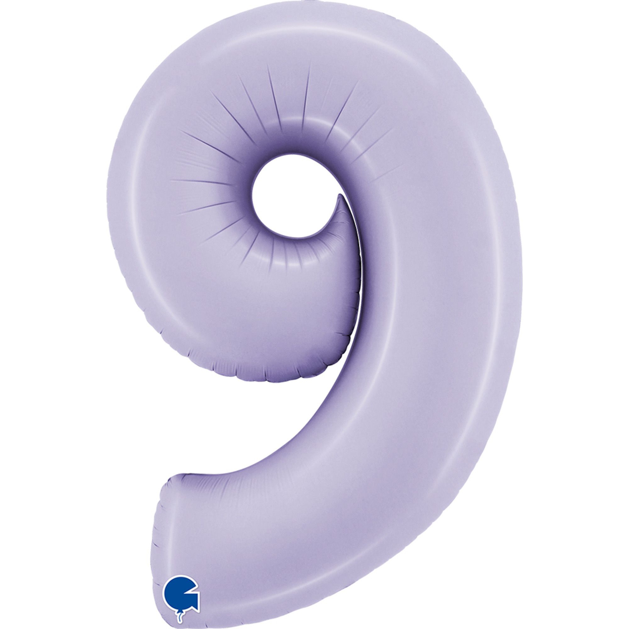Folienballon Zahl 9 Satin Lilac 100cm Folienballon Zahl 9 Satin Lilac 100cm