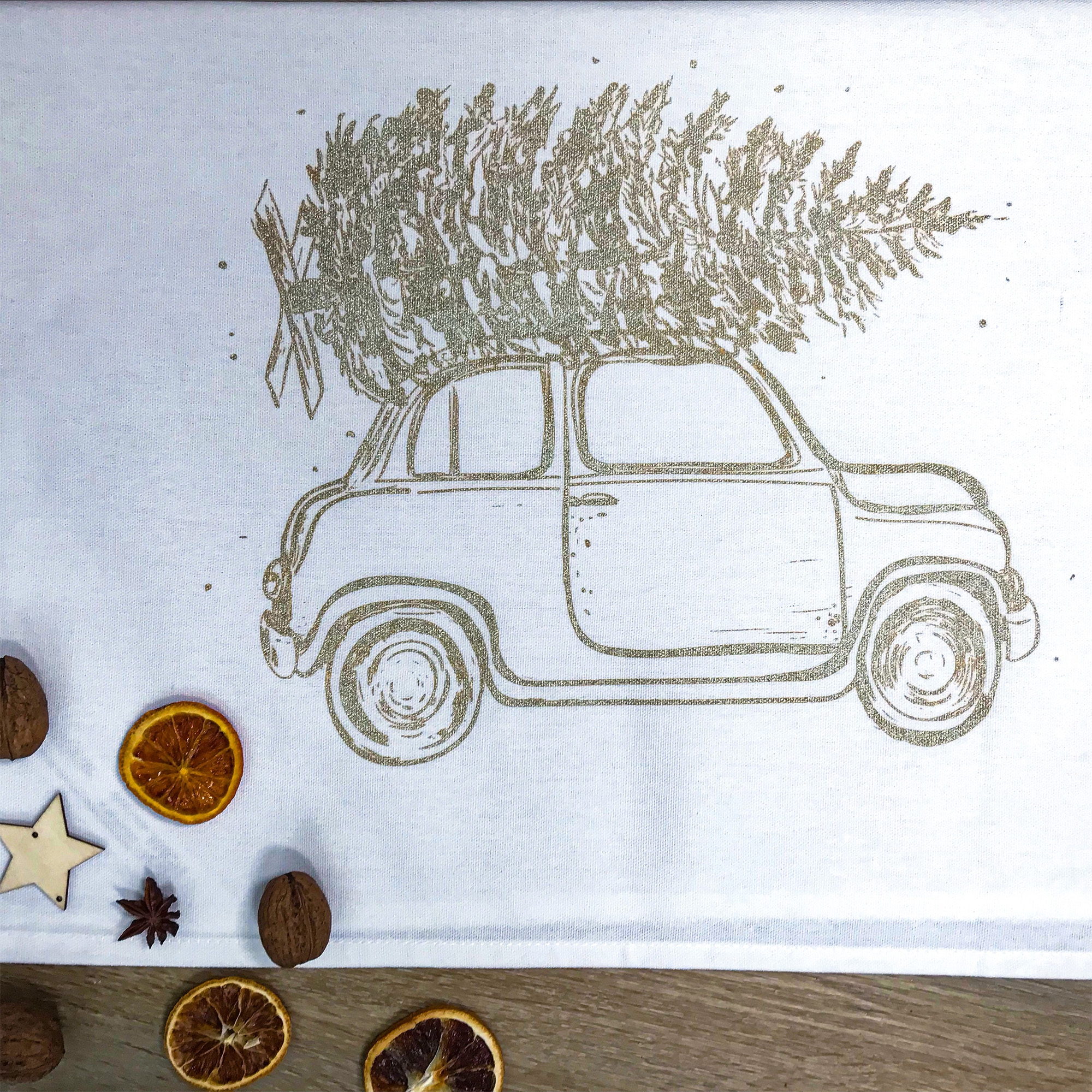 Geschirrtuch "Rasender Weihnachtsbaum" Geschirrtuch "Rasender Weihnachtsbaum"