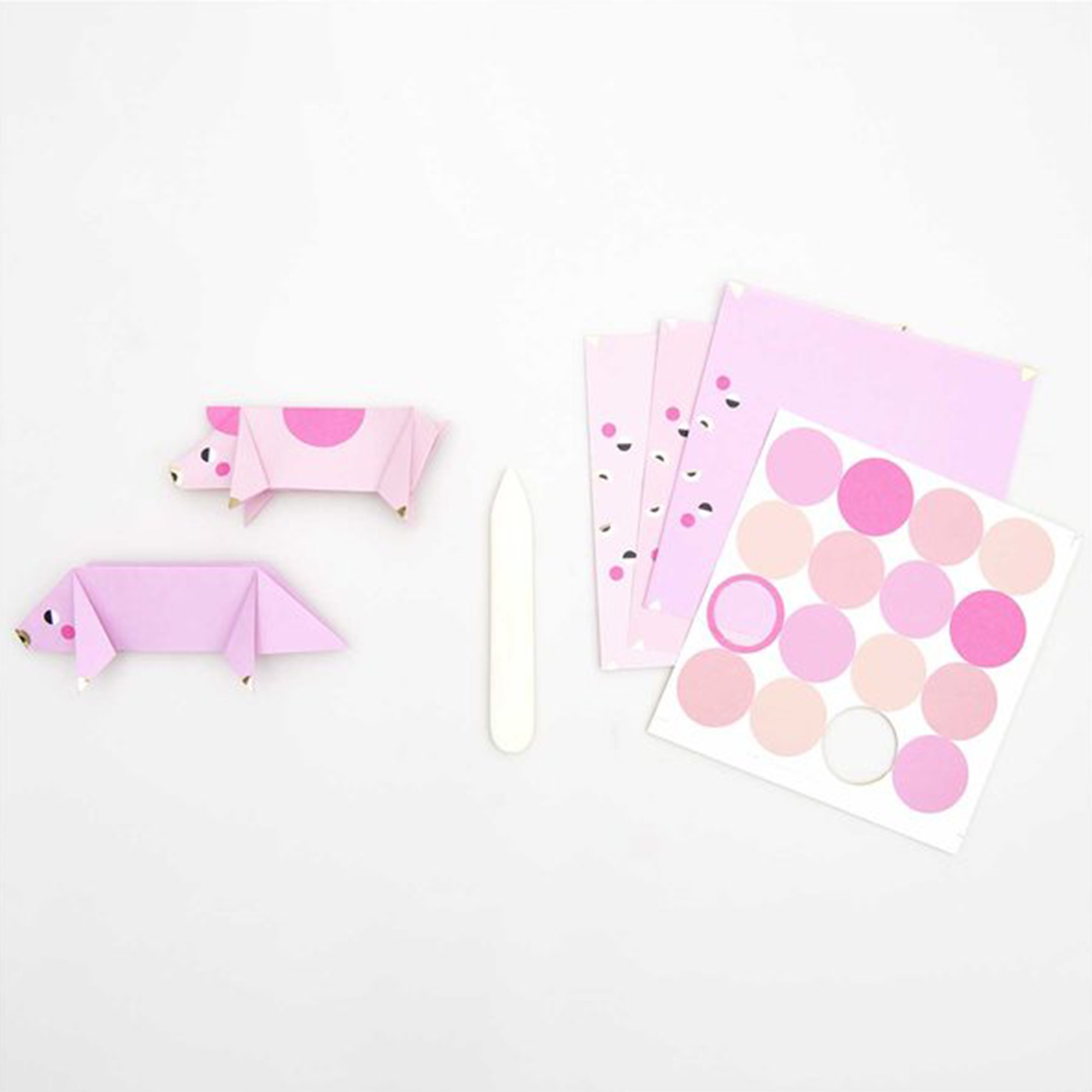 Origami Glücksschweinchen