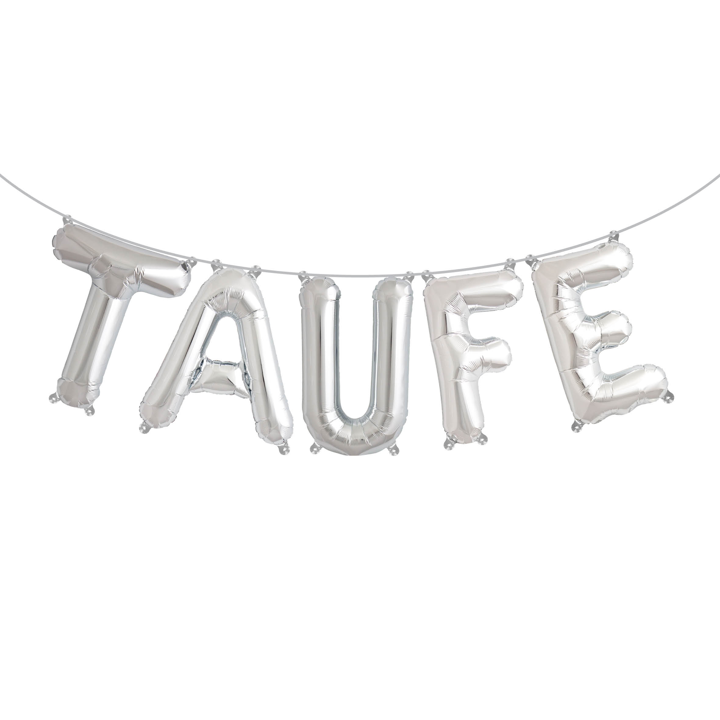 Folienballon Girlandenset "TAUFE" Silber Folienballon Girlandenset "TAUFE" Silber