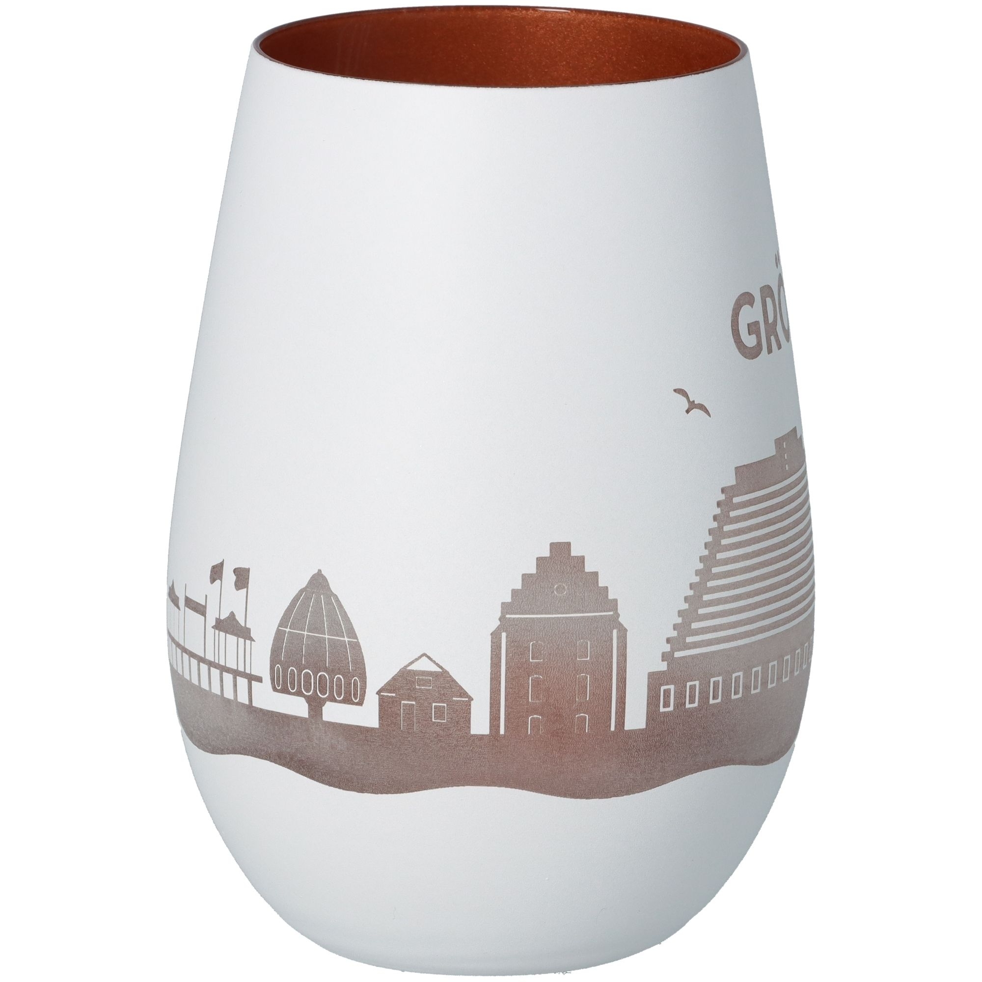 Windlicht Skyline Grömitz Weiß/Bronze Windlicht Skyline Grömitz Weiß/Bronze