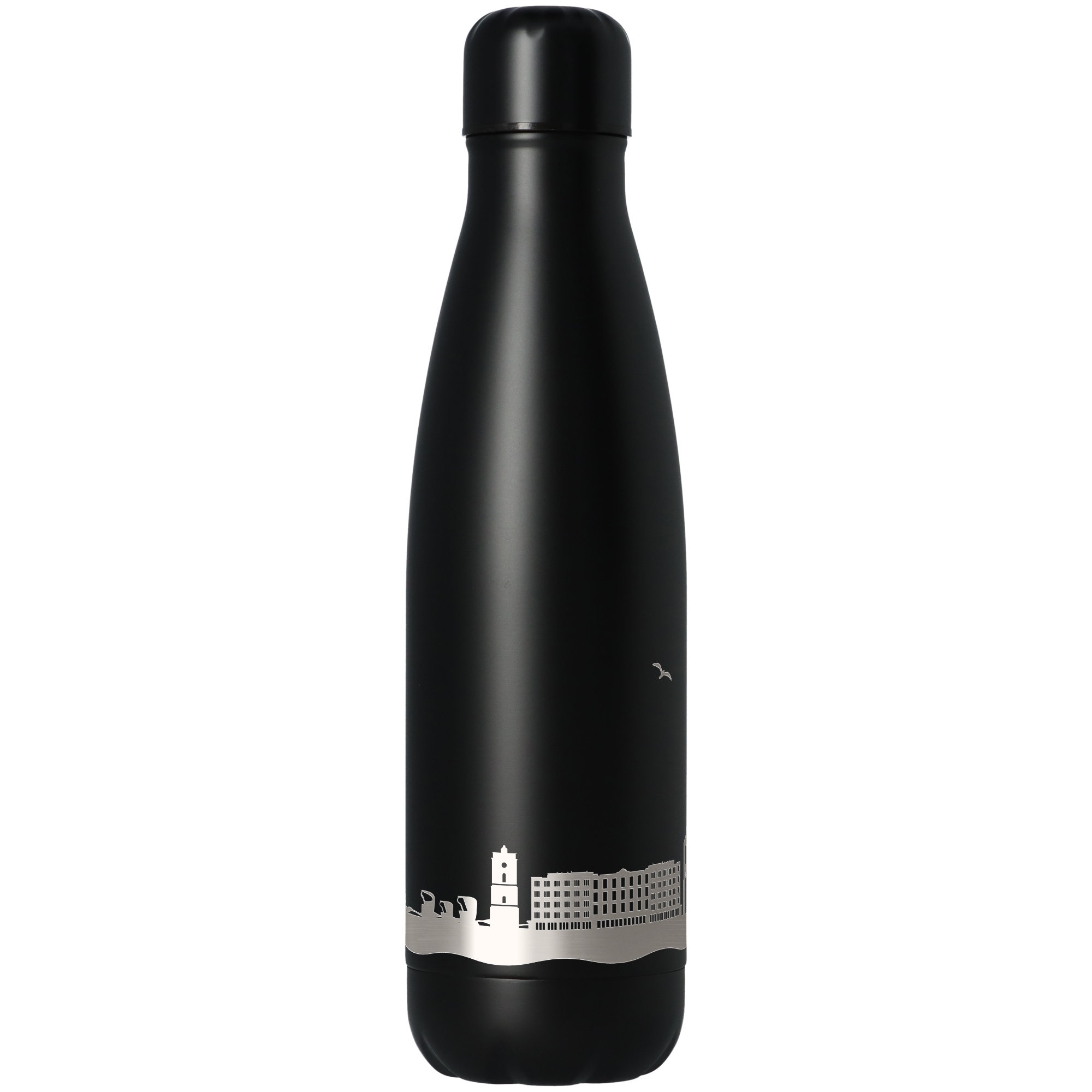 8accba2687855bf0a2715e4ee8f19f0df78ba517 Trinkflasche Skyline Borkum Schwarz 500ml