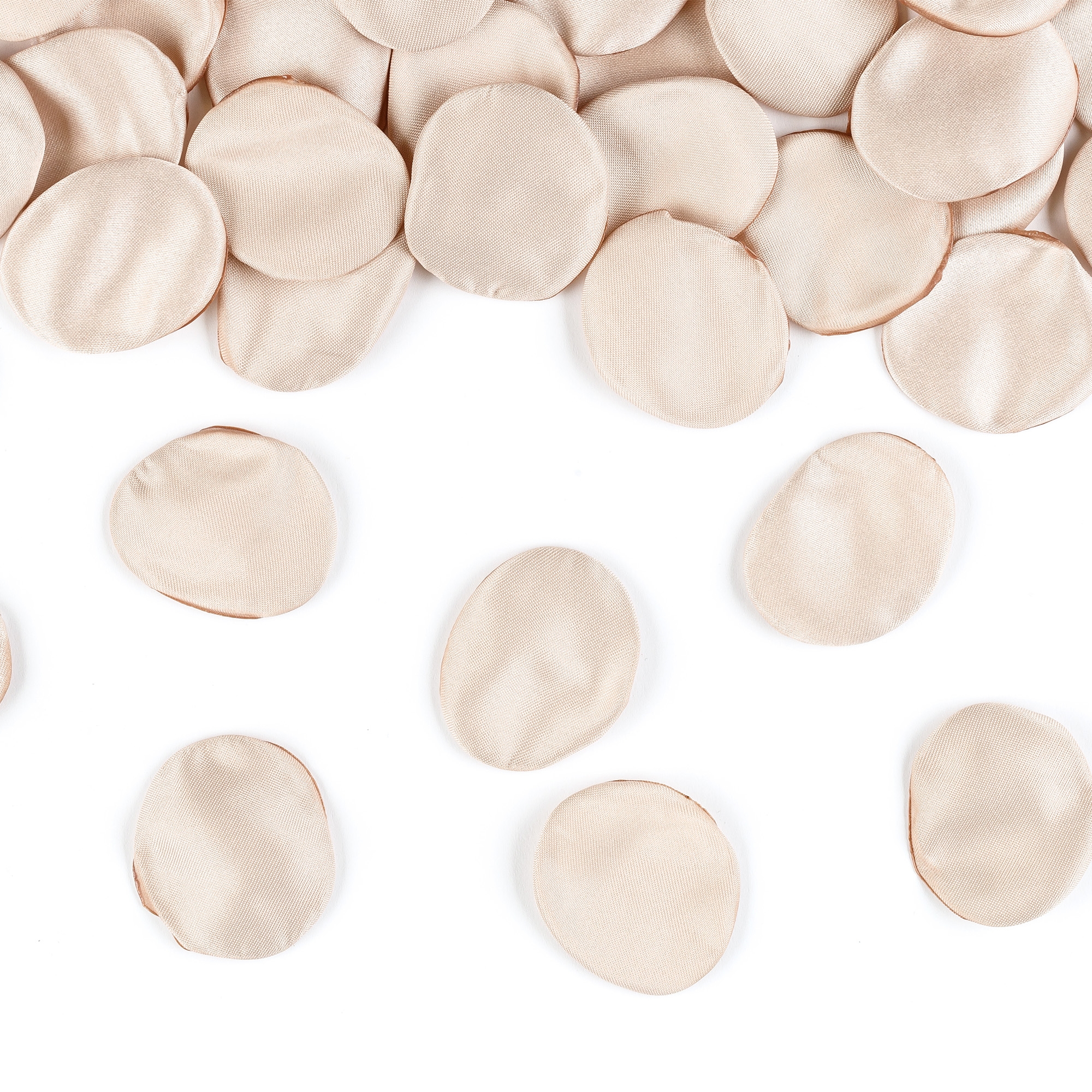 Rosenblätter in Beige, 100 Stück Blütenblatt, Pflanze, Dekoration für Zuhause, In Scheiben geschnitten, Leinen