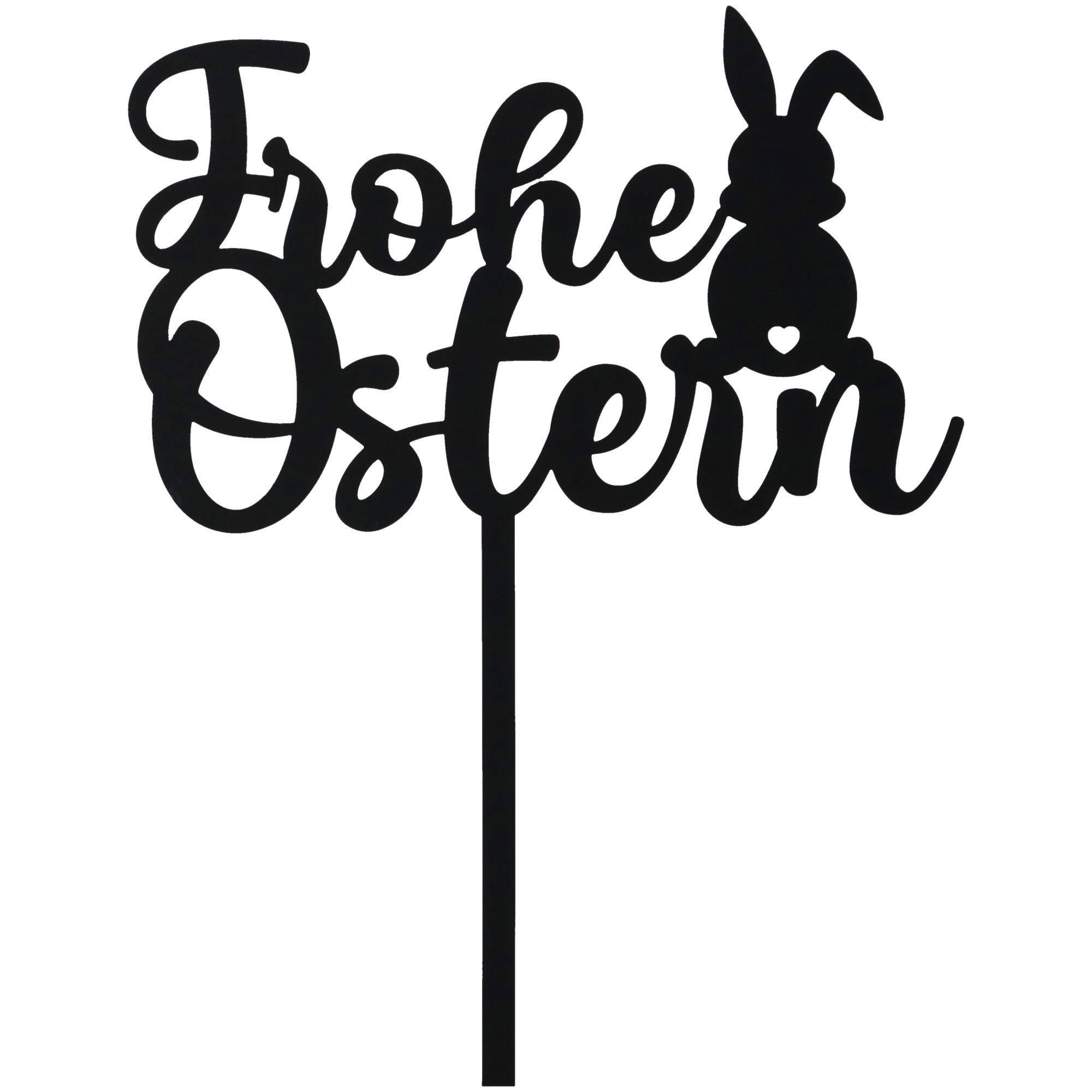 Cake Topper "Frohe Ostern" aus Acryl Cake Topper "Frohe Ostern" aus Acryl