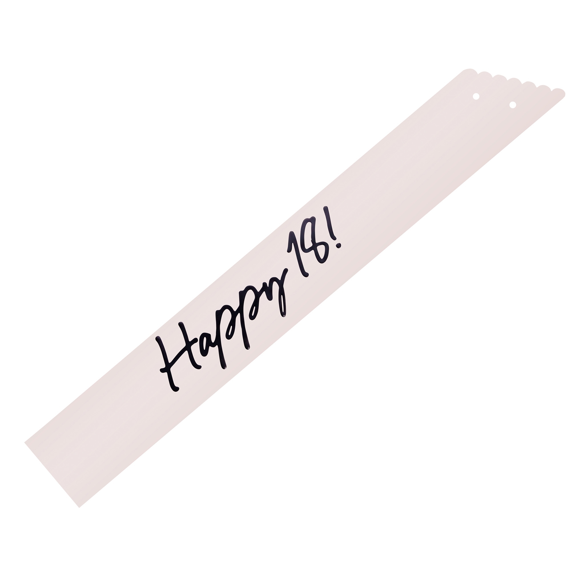 Schärpe zum 18. Geburtstag Klinge, Rasiermesser, Waffe, Text