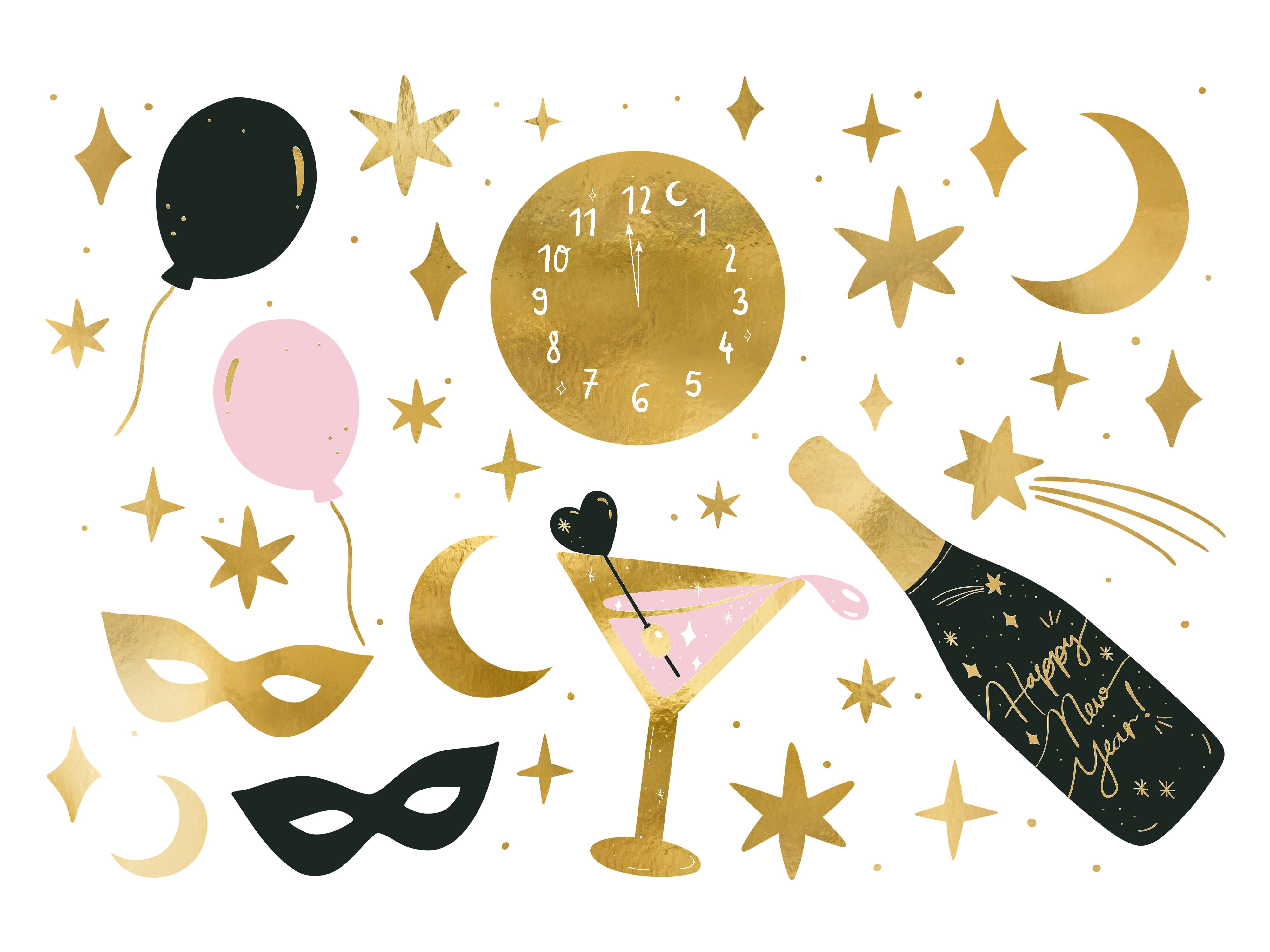 Abwaschbare Tattoos "New Years's Eve" Abwaschbare Tattoos "New Years's Eve"