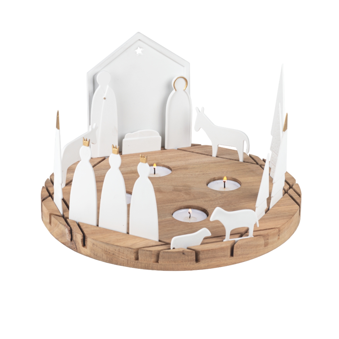 Räder Design - Xmas Lichtobjekt rund "Krippe"