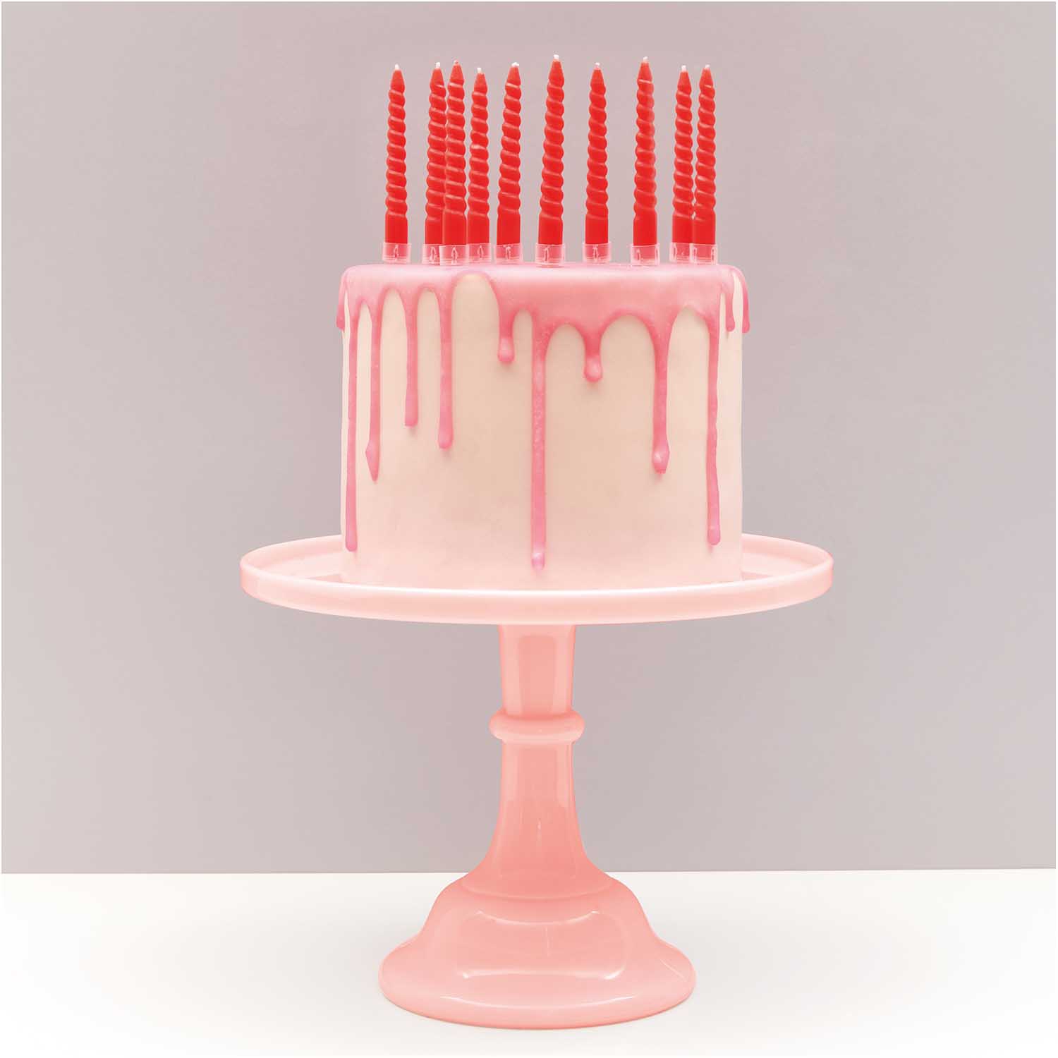 10 Spiralkerzen für den Kuchen - Rot je Ø 1,2cm 10 Spiralkerzen für den Kuchen - Rot je Ø 1,2cm