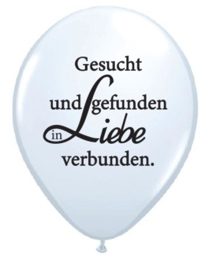 Latexballon "Gesucht und gefunden..." Ø 40cm Latexballon "Gesucht und gefunden..." Ø 40cm
