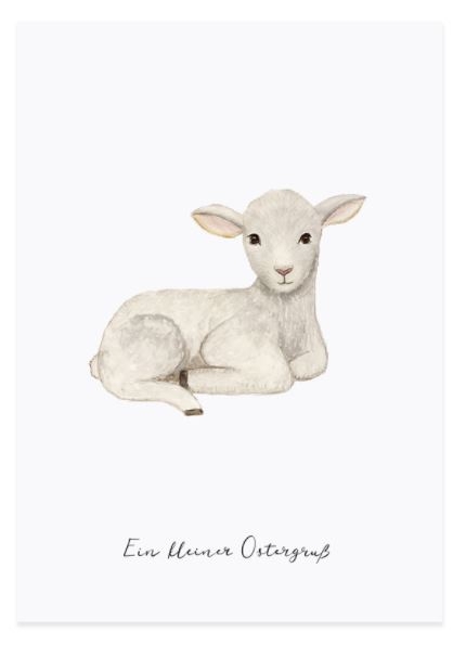 Eulenschnitt - Spruchkarte "Lamm" Eulenschnitt - Spruchkarte "Lamm"