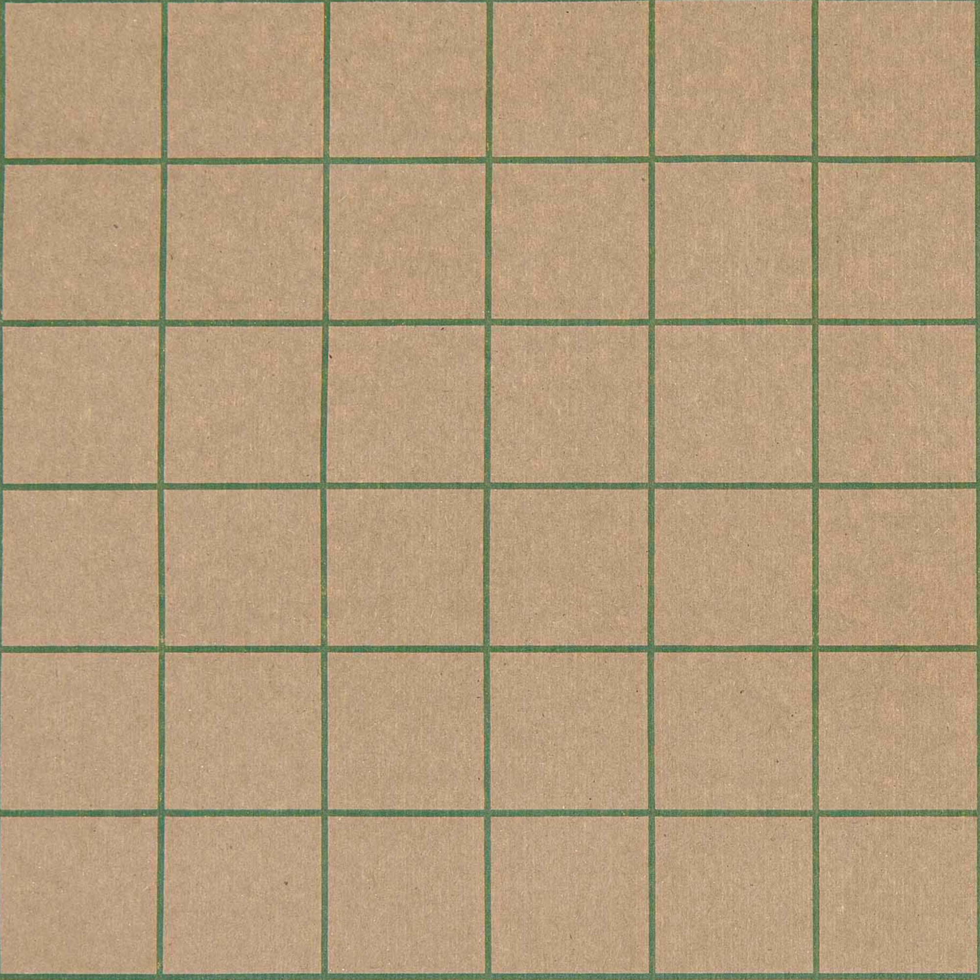 Geschenkpapier auf Rolle, Raster Kraftpapier "Grün" 2m