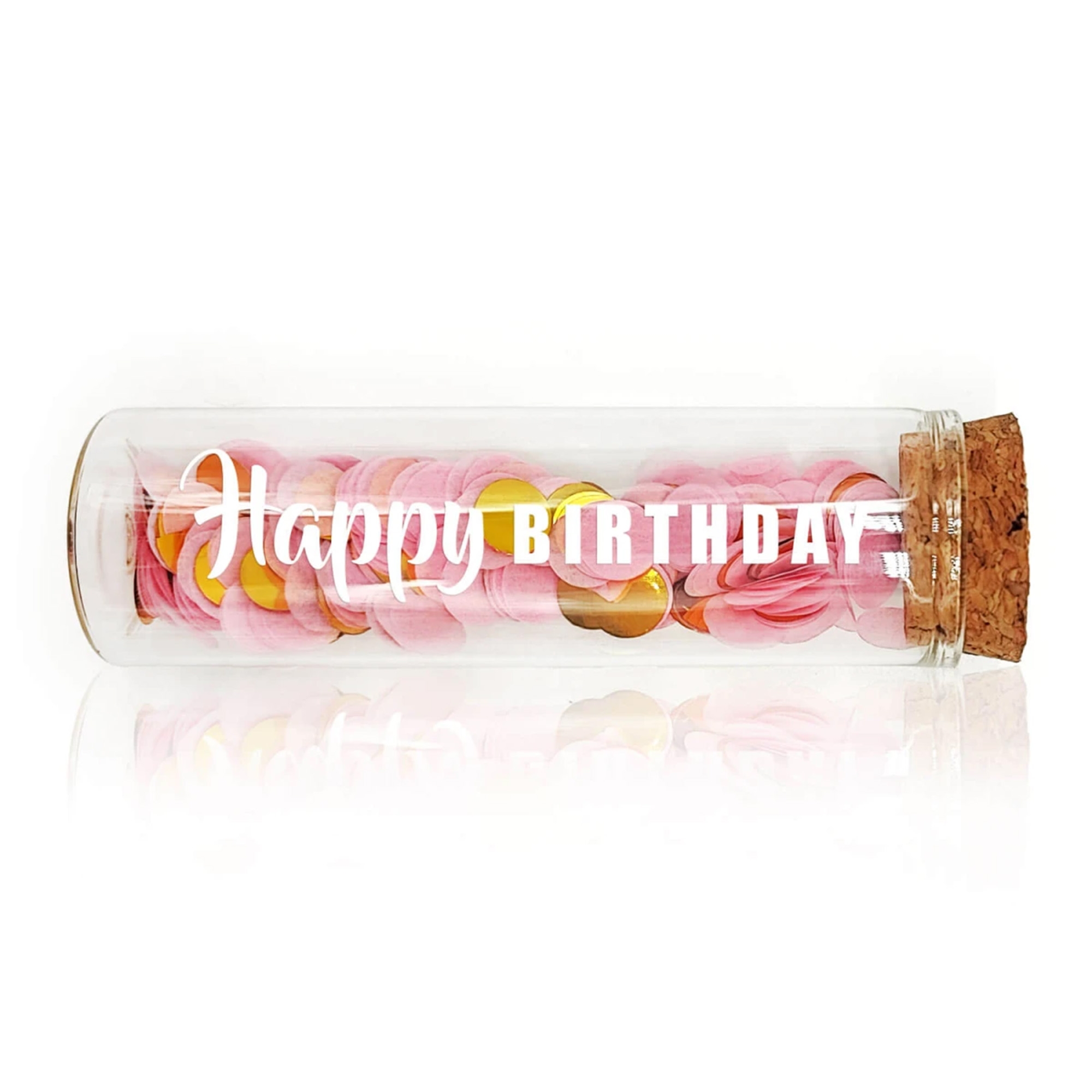 Geldgeschenk Röhrchen "Happy Birthday"
