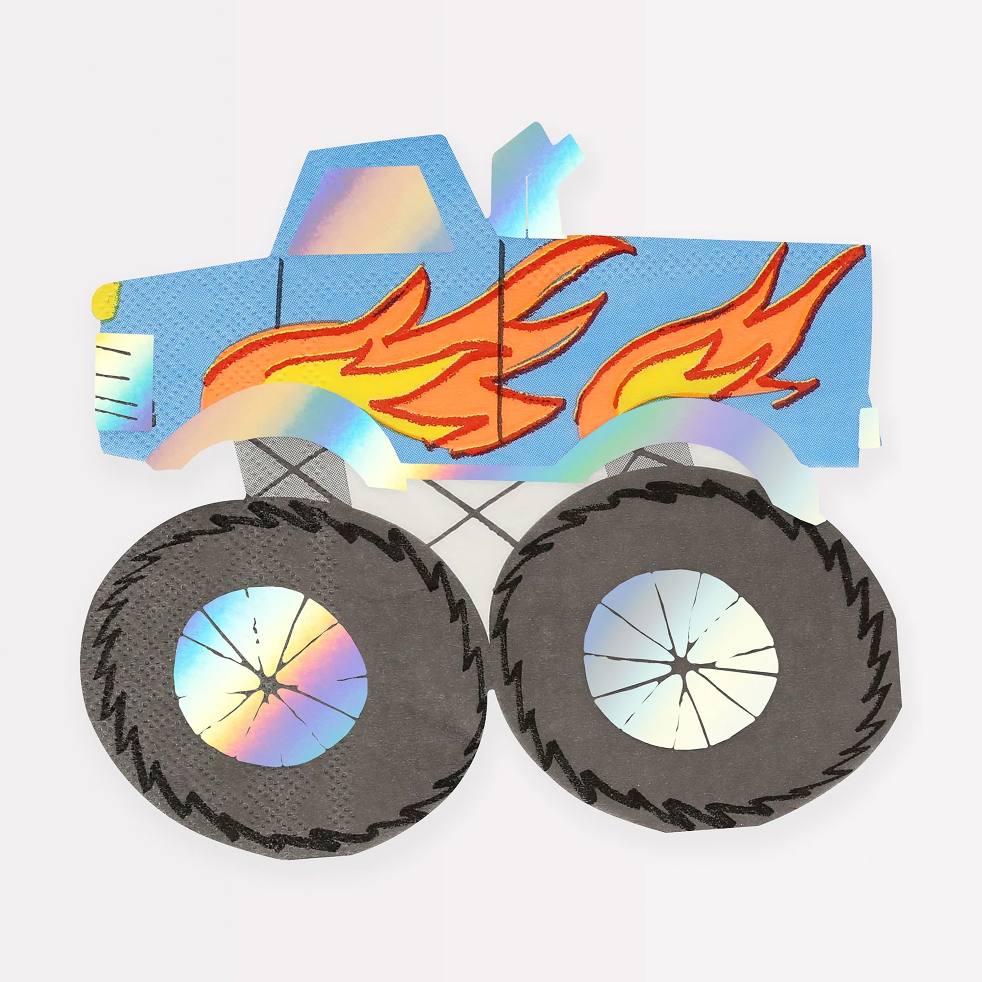 Meri Meri - 16 Papierservietten "Monster Truck" Kunst