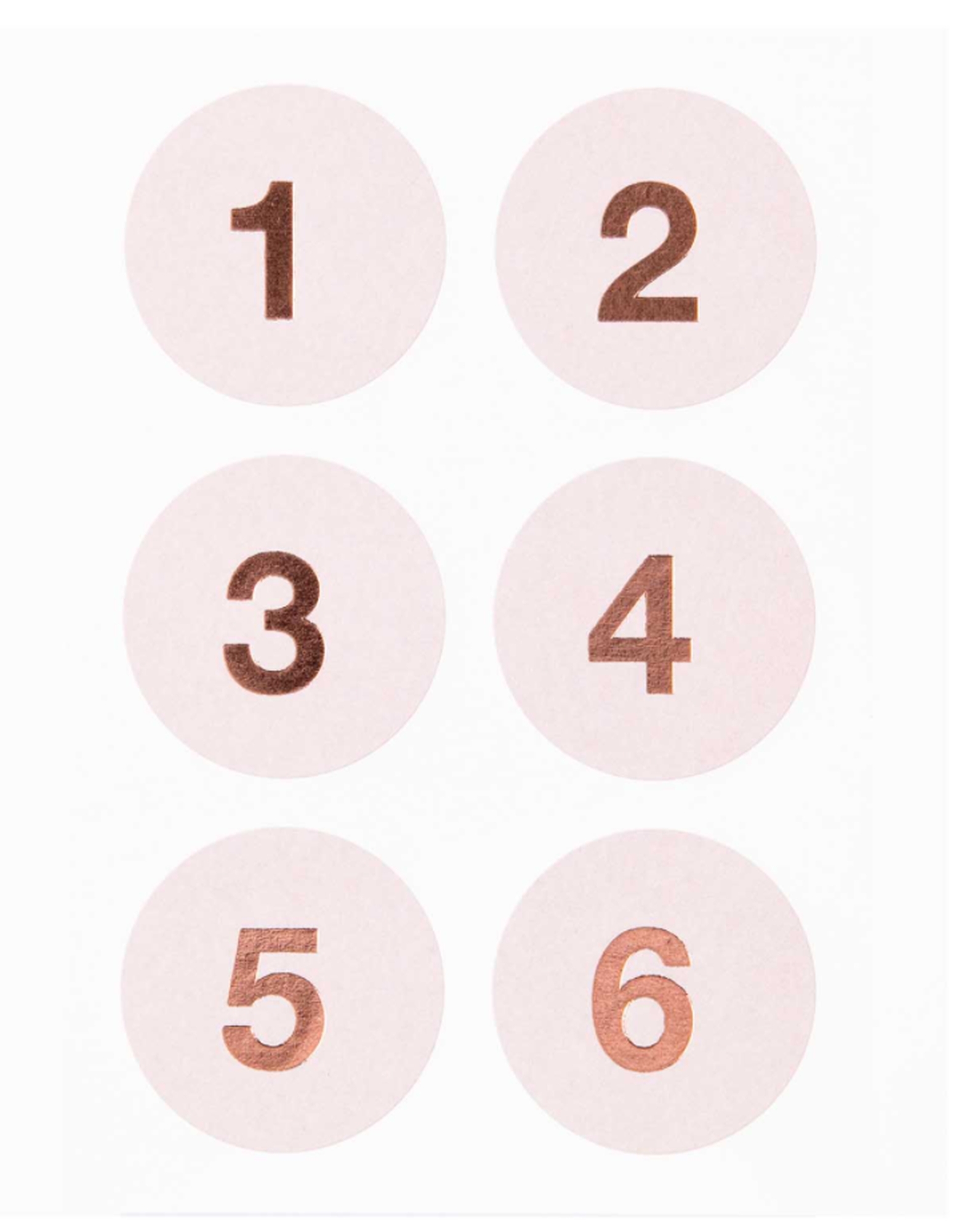Adventskalender Sticker - Puder / Roségold Adventskalender Sticker - Puder / Roségold