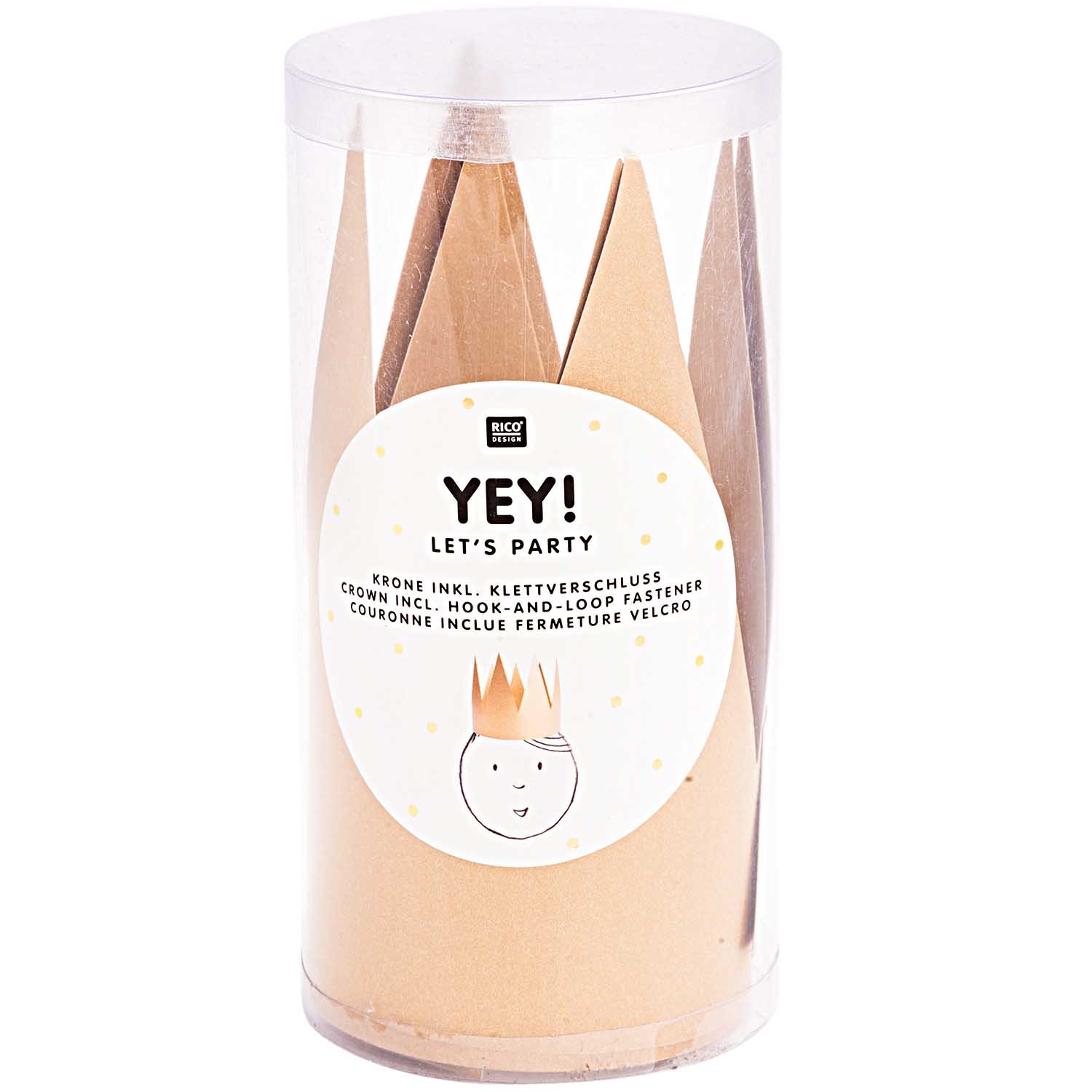 Goldene Krone mit Klettverschluss Goldene Krone mit Klettverschluss