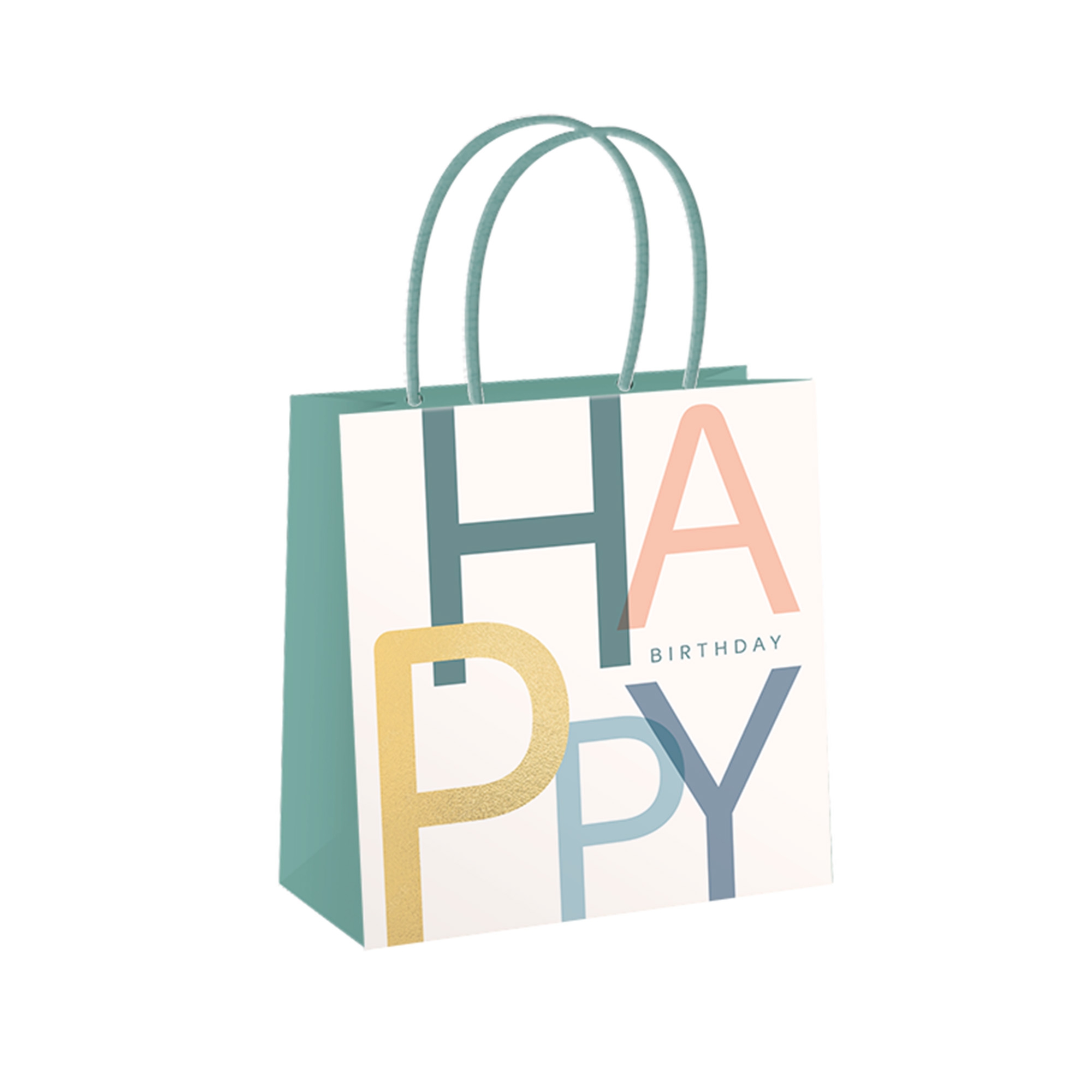 Geschenktüte "Happy Birthday große Buchstaben" klein Geschenktüte "Happy Birthday große Buchstaben" klein