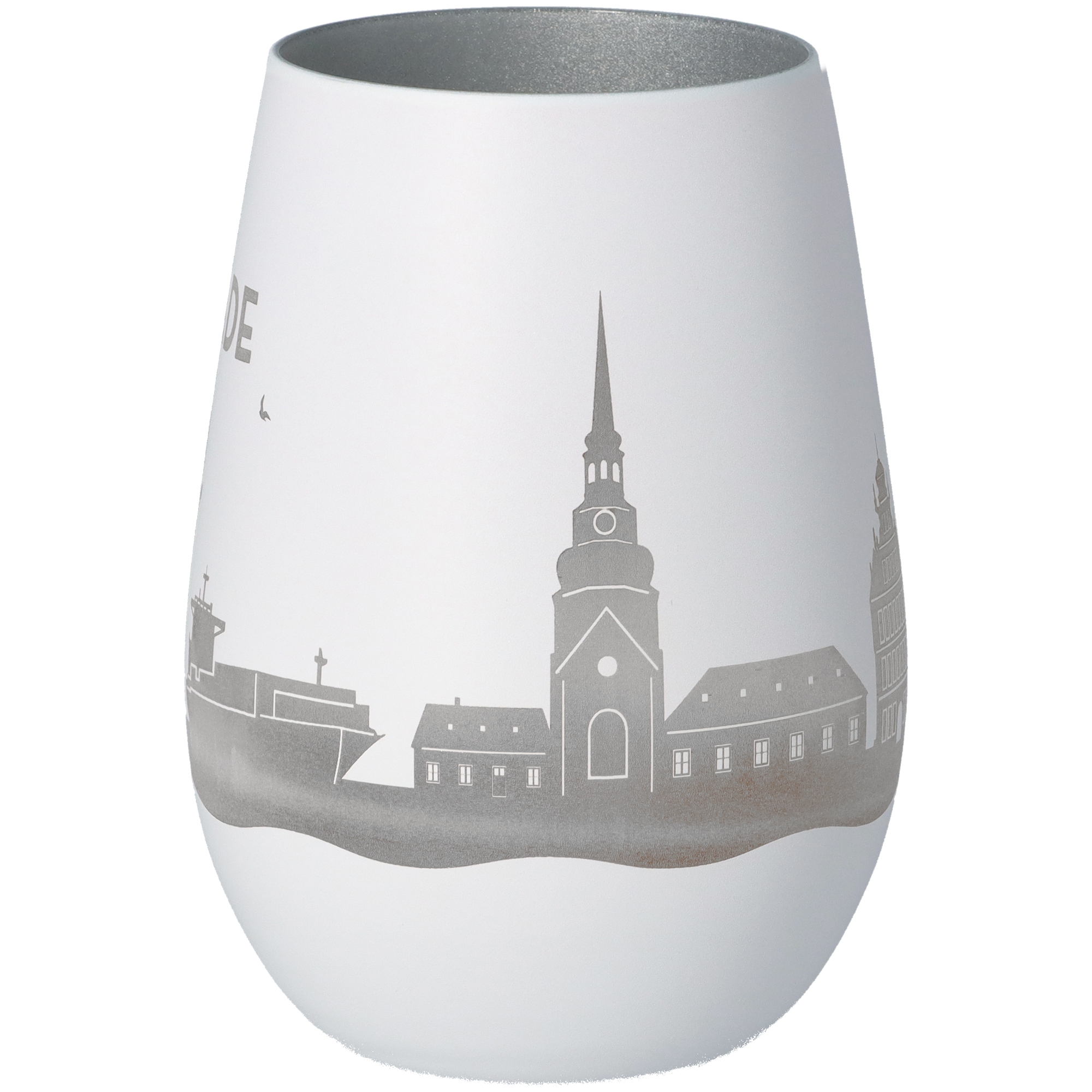 Windlicht Skyline Stade Weiß/Silber Windlicht Skyline Stade Weiß/Silber