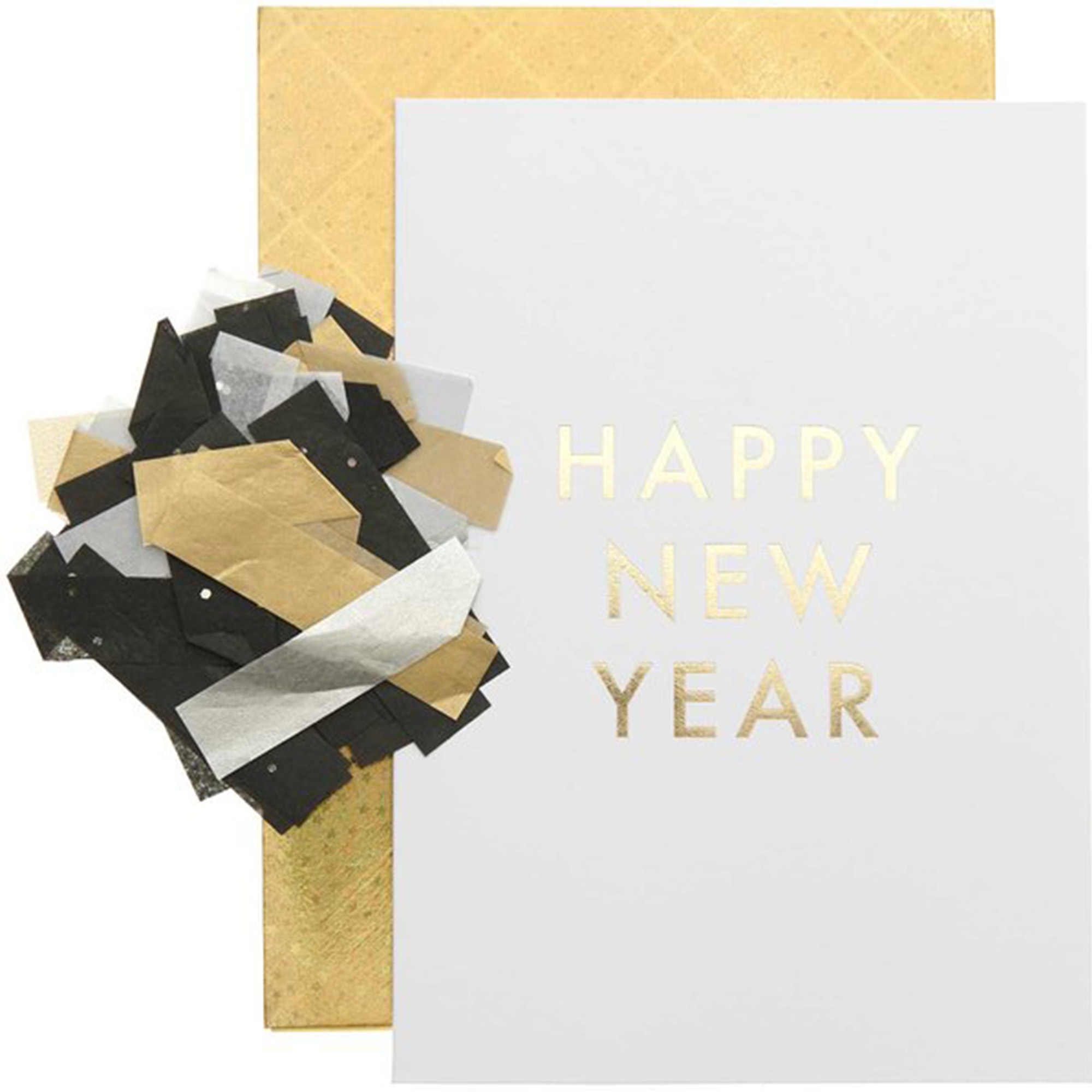 DIY Karte Happy New Year, Weiß DIY Karte Happy New Year, Weiß