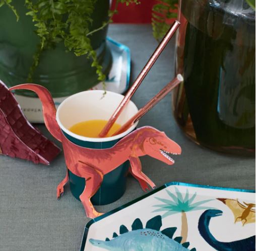 Meri Meri - 8 Pappbecher "T-Rex" Meri Meri - 8 Pappbecher "T-Rex"