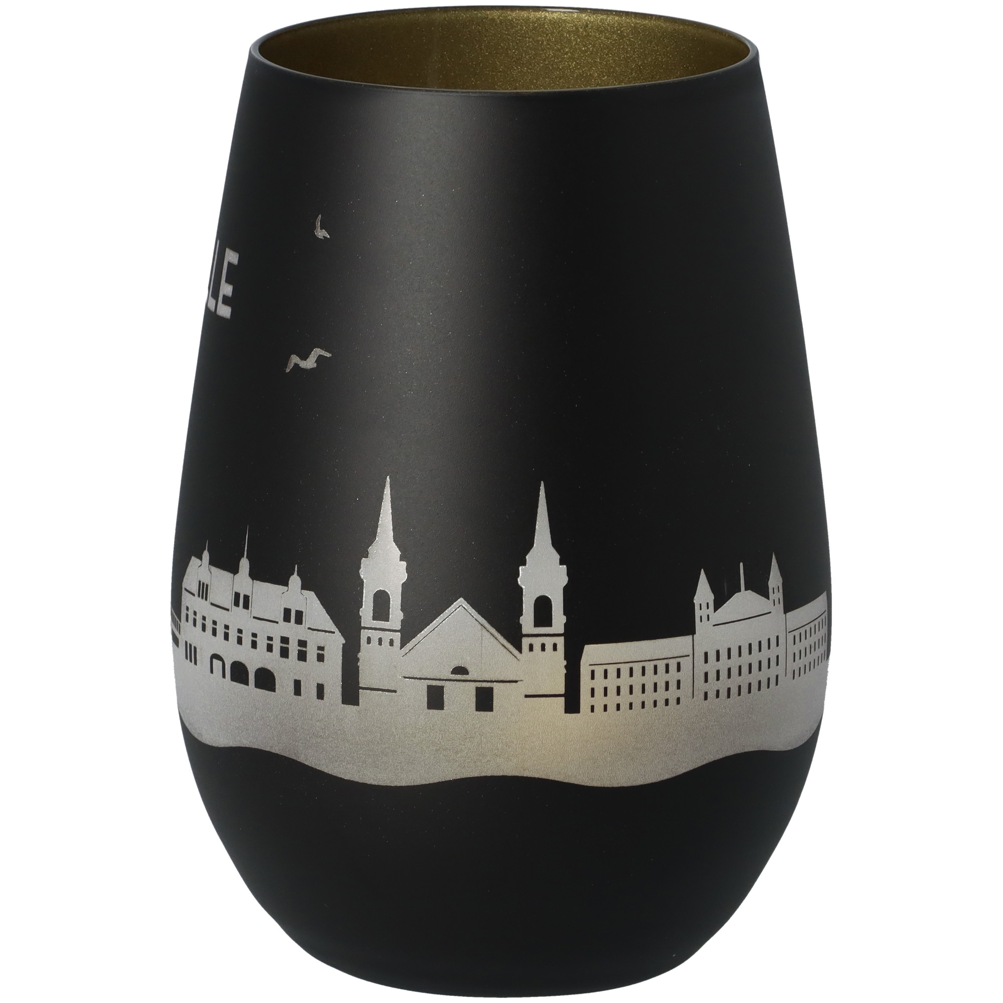 Windlicht Skyline Celle Schwarz/Gold Windlicht Skyline Celle Schwarz/Gold