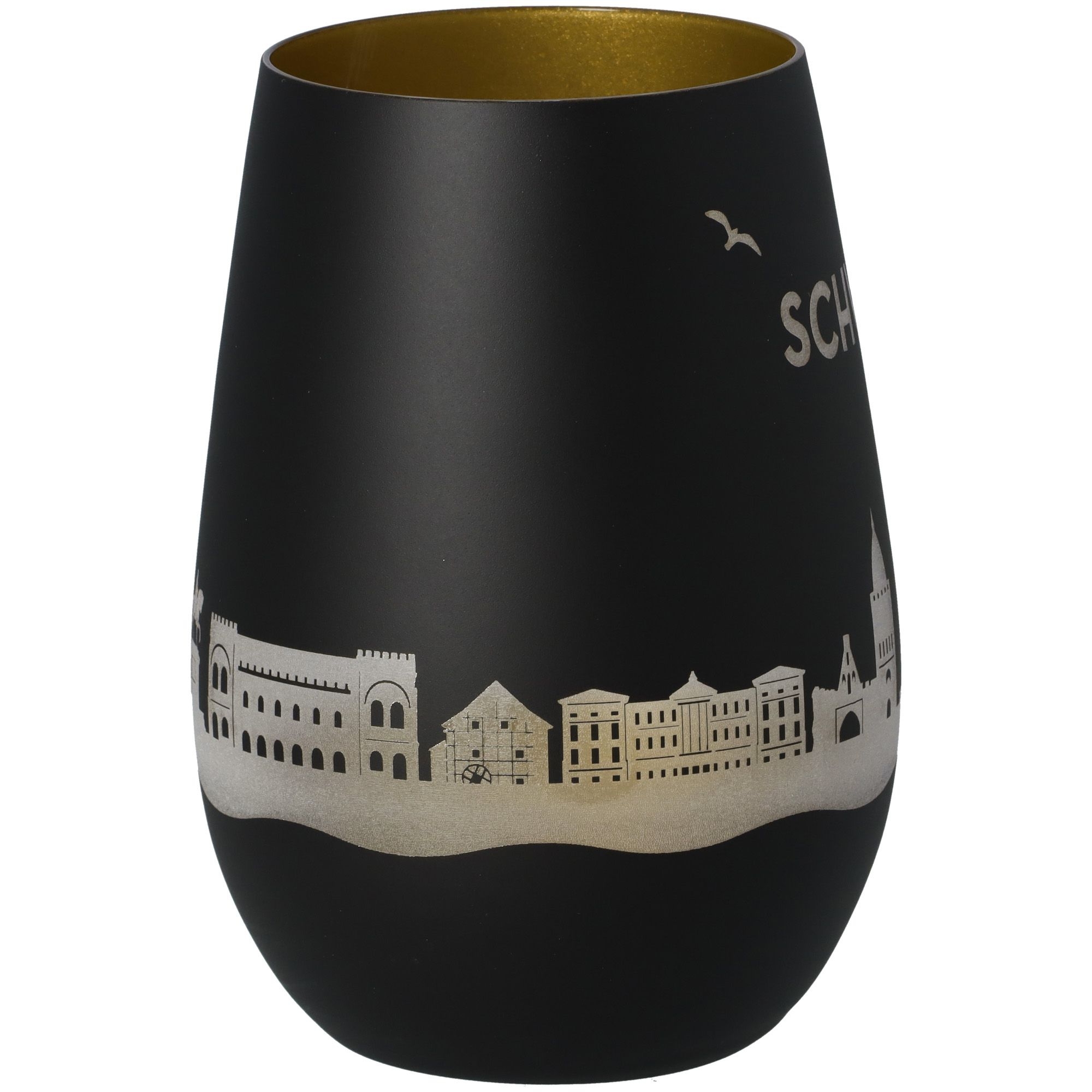Windlicht Skyline Schwerin Schwarz/Gold Windlicht Skyline Schwerin Schwarz/Gold