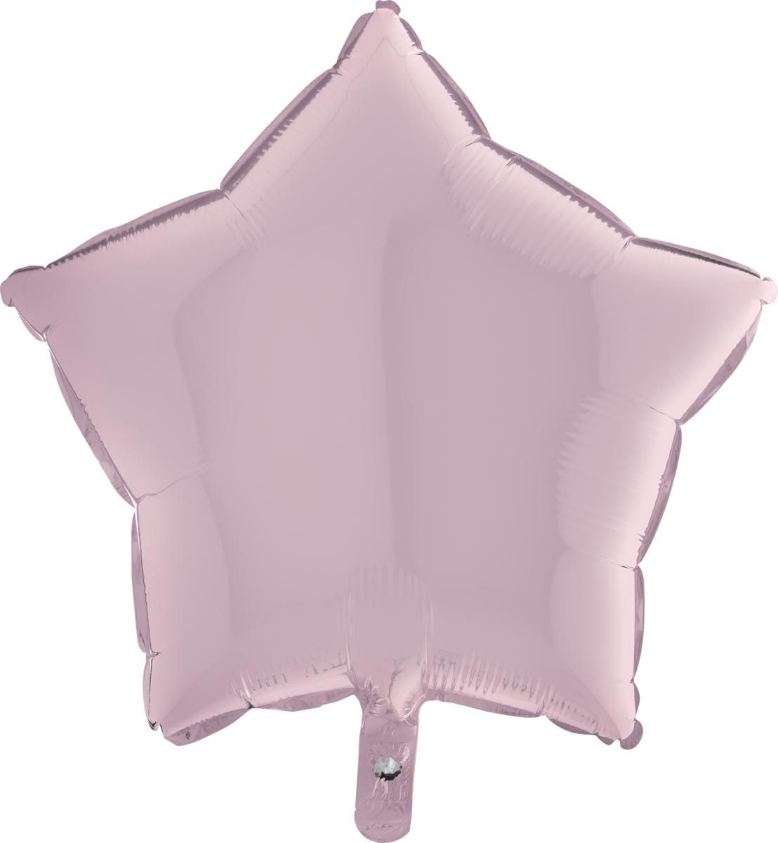 Folienballon Stern Pastell Pink 45cm