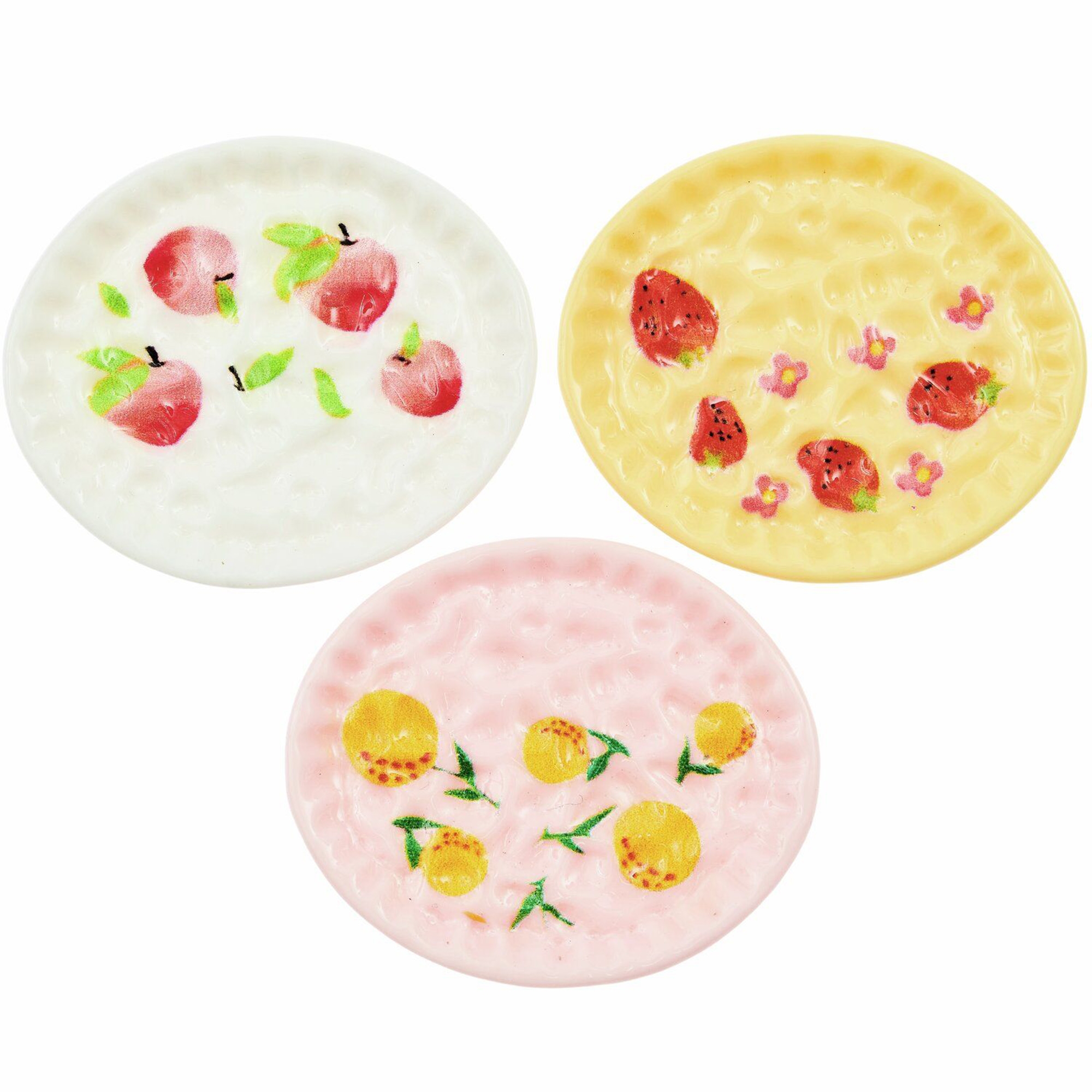 Miniatur "Geschirr bemalt" für die Wichteltür Essen, Präsentation des Essens, Teller, Mahlzeit