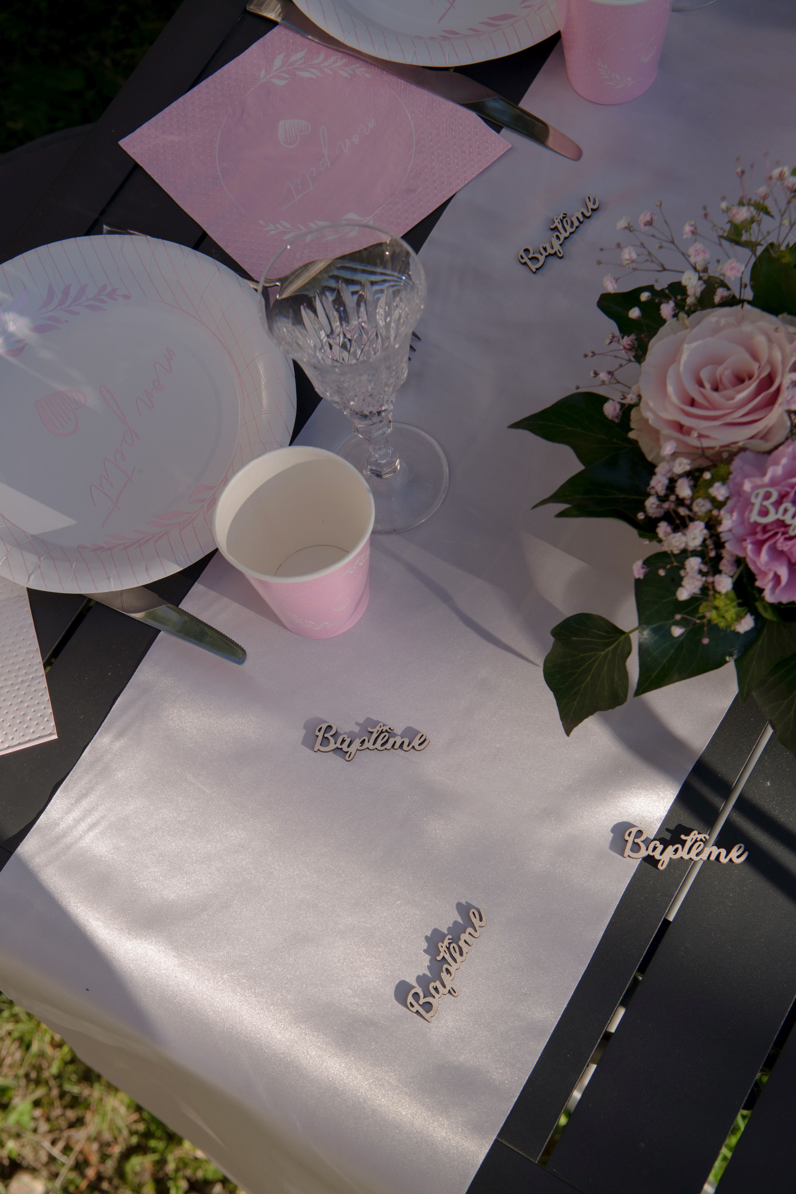 Tischläufer Rosa Schimmer, 5 m Tischläufer Rosa Schimmer, 5 m