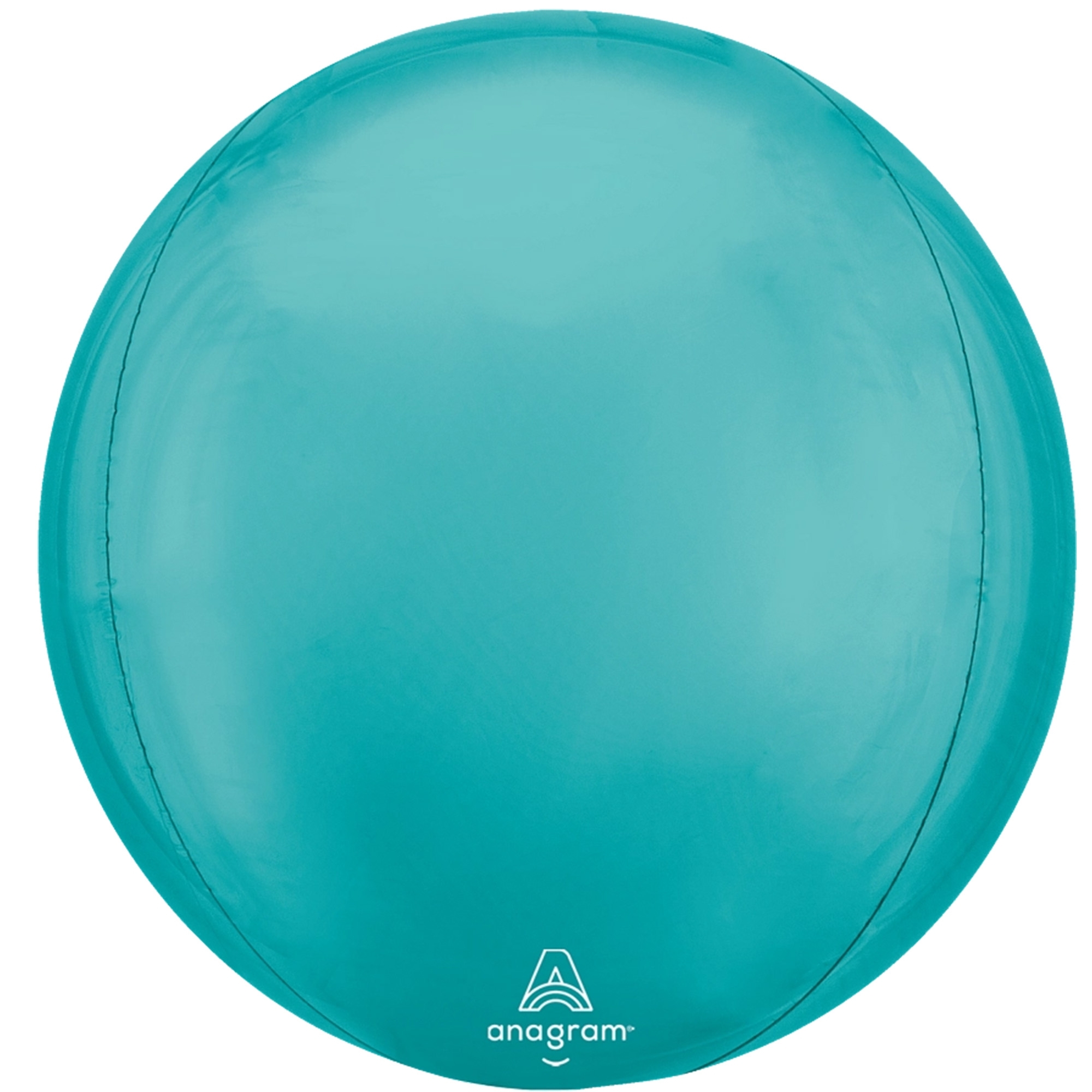 Folienballon Orbz "Türkis" 40cm Teller, Kleidung, Bademode