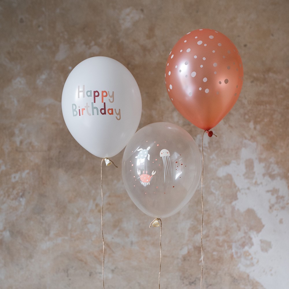 12 Latexballons zum Geburtstag "Under the Sea"
