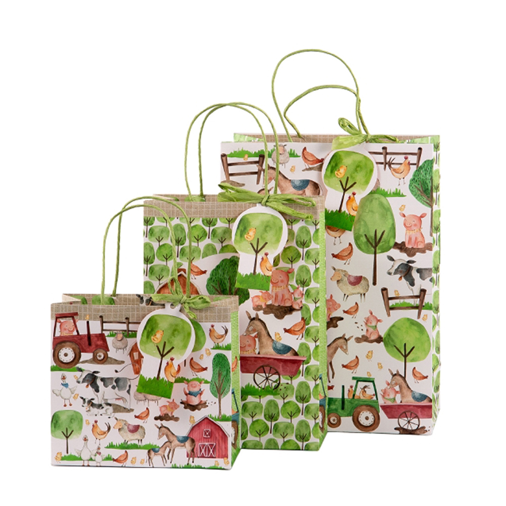 3 Geschenktaschen "Bauernhof" 3 Geschenktaschen "Bauernhof"