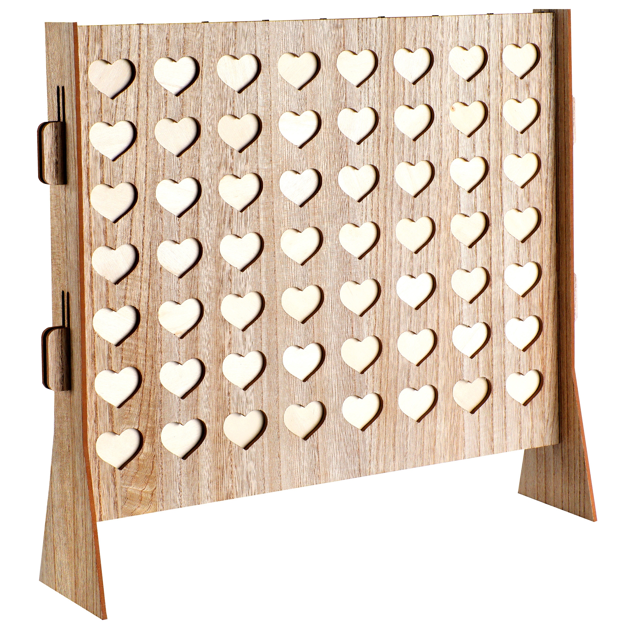 Wunschrahmen zur Hochzeit + 56 Holzscheiben Sperrholz, Holz, Zaun, Mobiliar