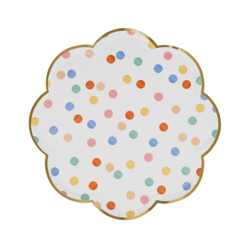 Meri Meri - 8 Pappteller "Muster" Pastell Meri Meri - 8 Pappteller "Muster" Pastell