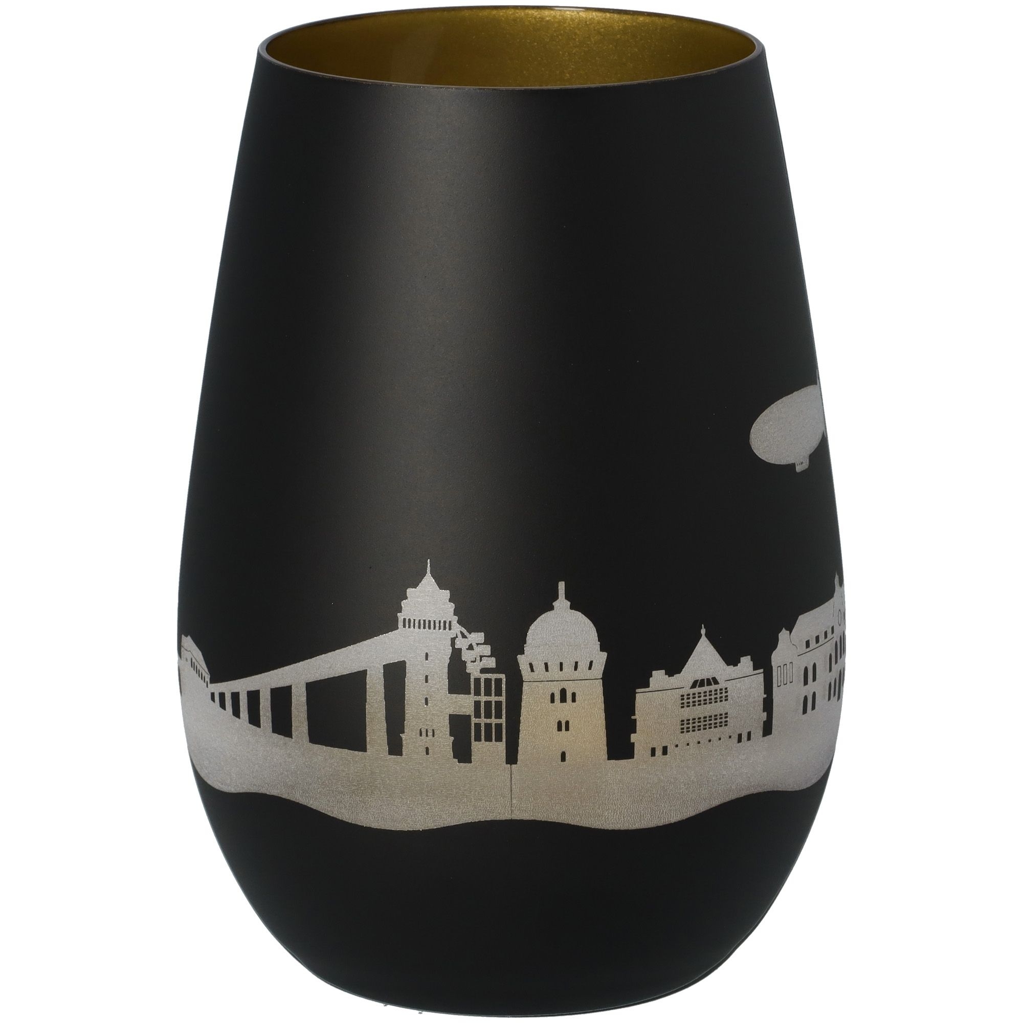 a129c58e0c80be76d454ec1440bdaf1d42e2d85d Windlicht Skyline Mülheim an der Ruhr Schwarz/Gold