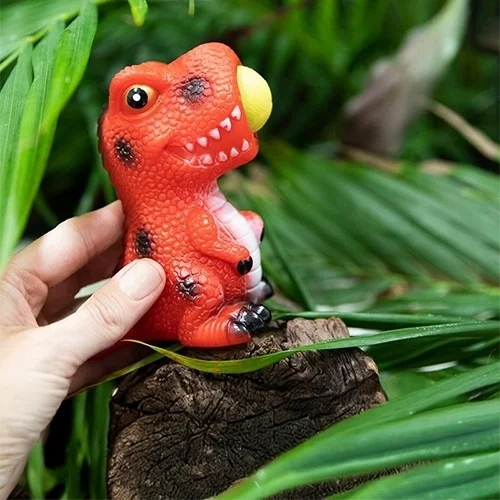 Dinosaurier Spielzeug, Rot, Kunststoff, Schaueffekte, Klein