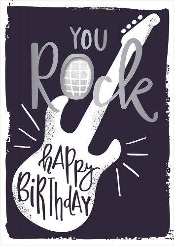 Musikkarte "You Rock-Happy Birthday"