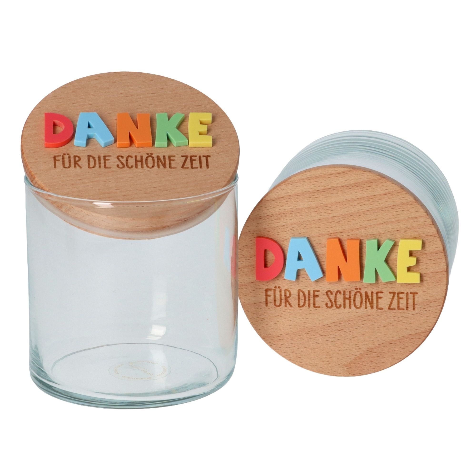 Geschenkglas "Schöne Zeit" Bunt Krug
