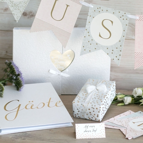 Wimpelgirlande "Just Married" Pastell Wimpelgirlande "Just Married" Pastell