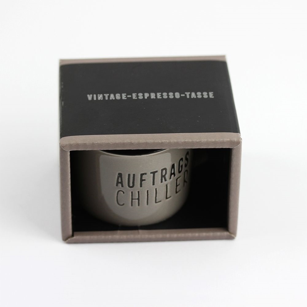 Espresso-Tasse Vintage "Auftragschiller" Espresso-Tasse Vintage "Auftragschiller"