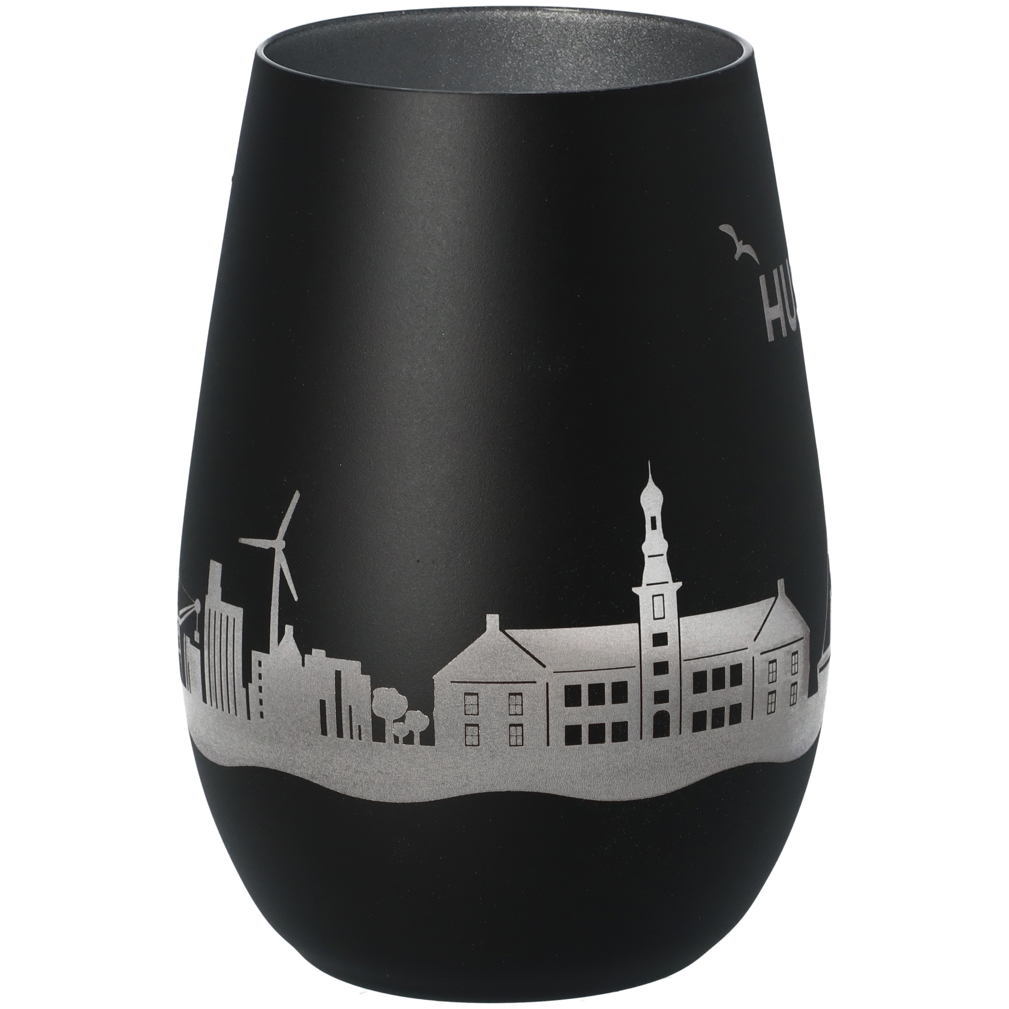 Windlicht Skyline Husum Schwarz/Silber Windlicht Skyline Husum Schwarz/Silber