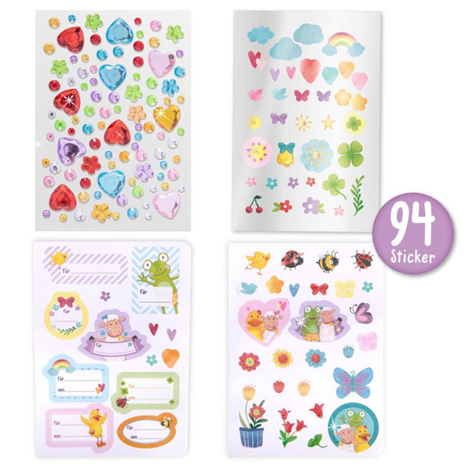 Stickermalbuch inkl. Diamanten Sticker